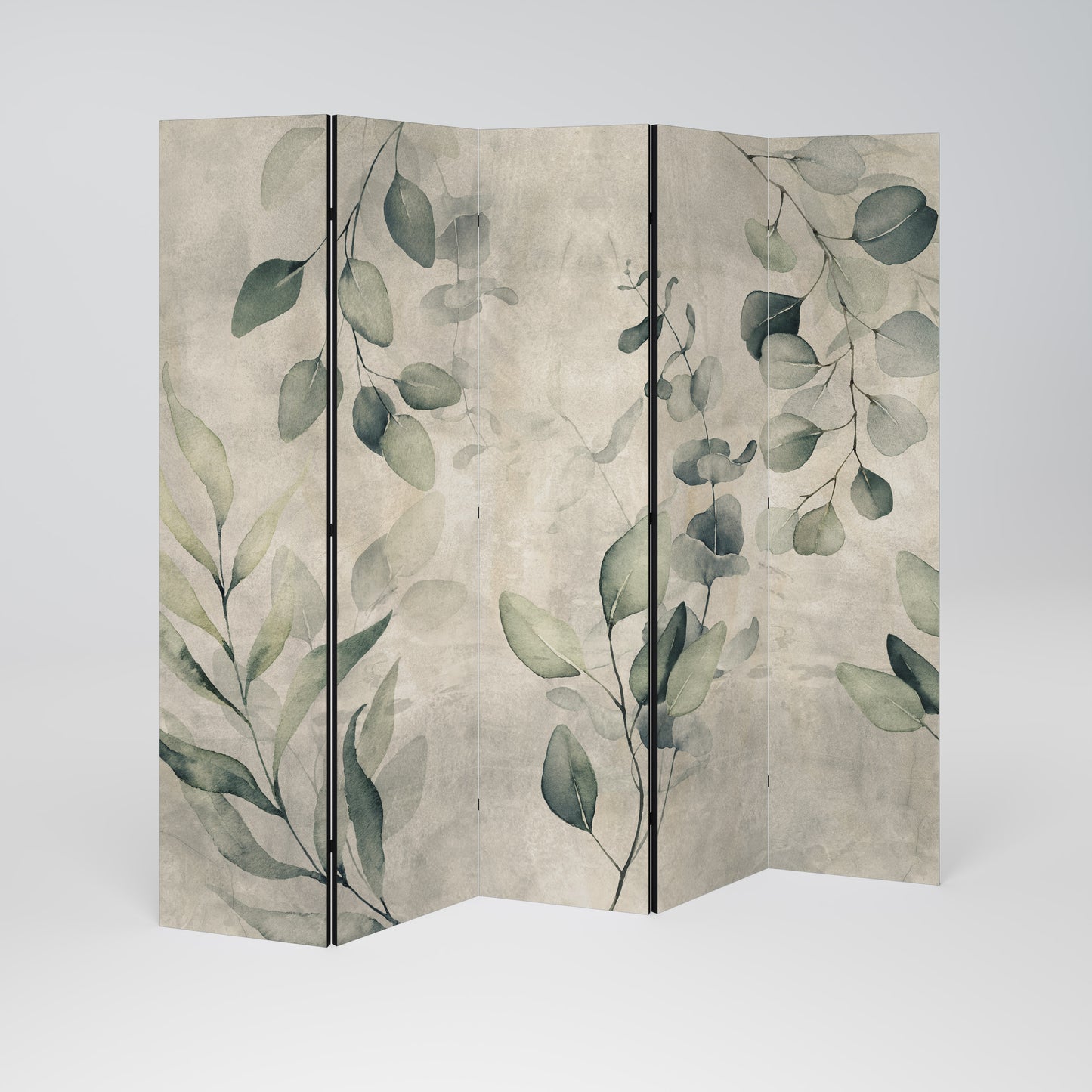 ELEGANZA nei toni della terra Divisorio decorativo a 5 pannelli