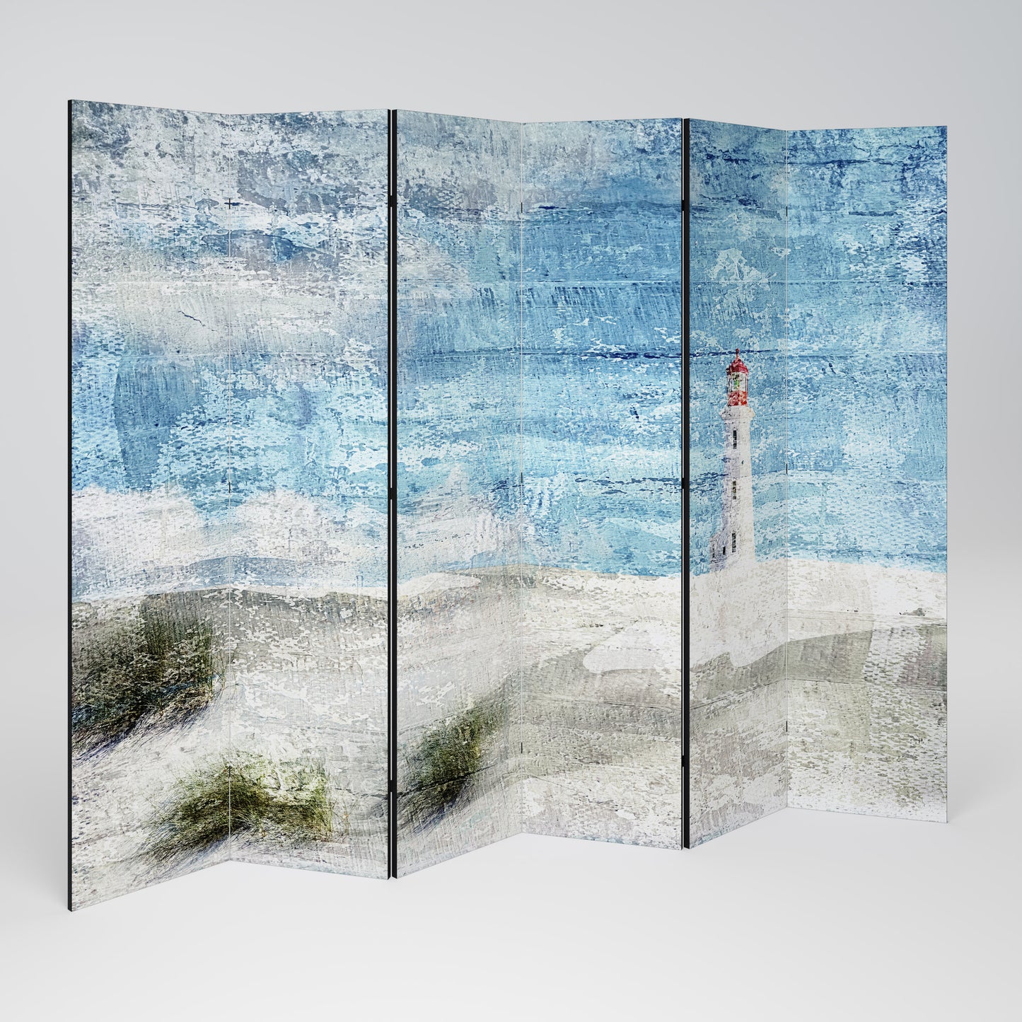LIGHTHOUSE IN TRANQUILITY - Divisorio decorativo per ambienti a 6 pannelli