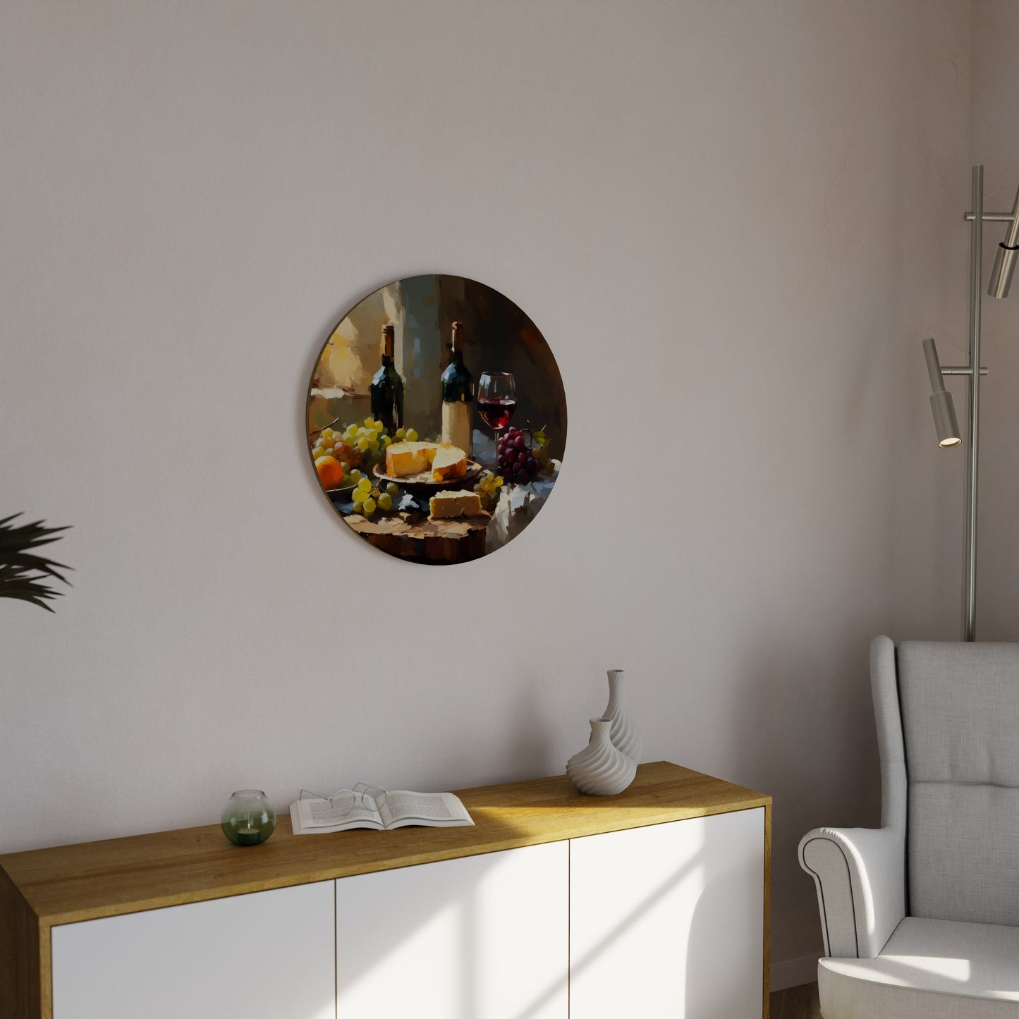 VINTAGE VINEYARD LUXURY Round Wall Art