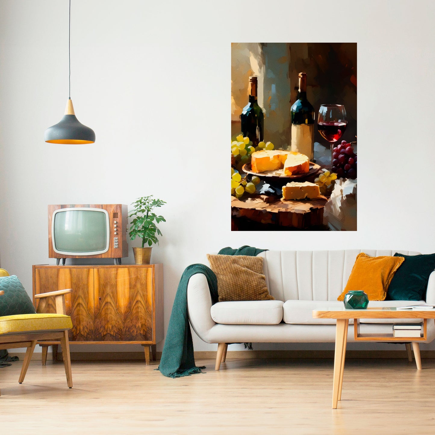 Poster verticale staccabile e attaccabile VINTAGE VINEYARD LUXURY