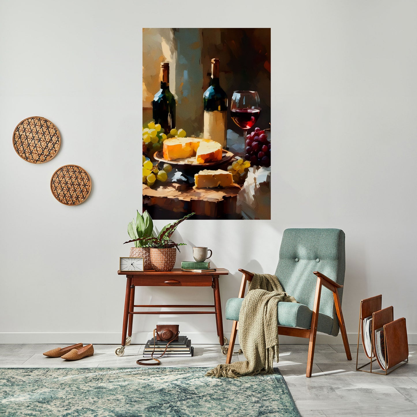 Poster verticale staccabile e attaccabile VINTAGE VINEYARD LUXURY