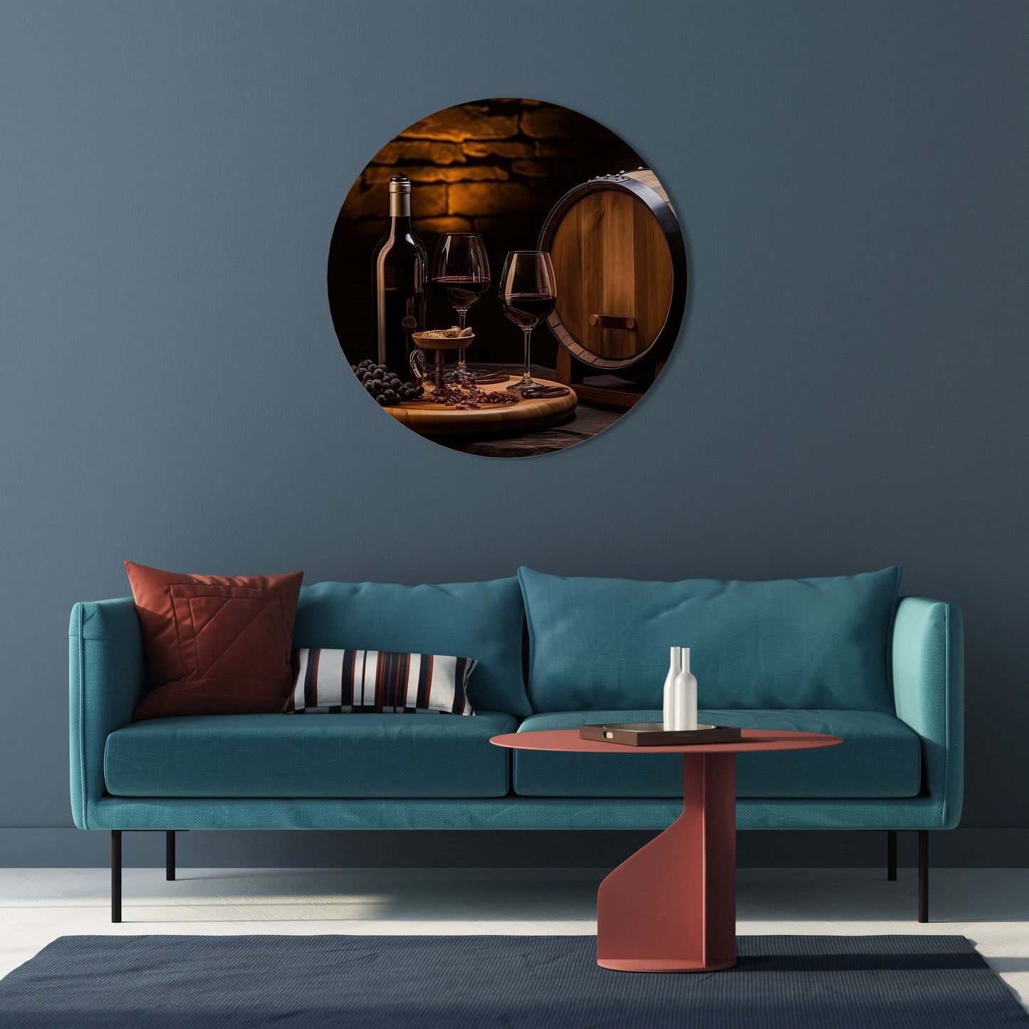 VINTAGE VIGNETTE Round Wall Art