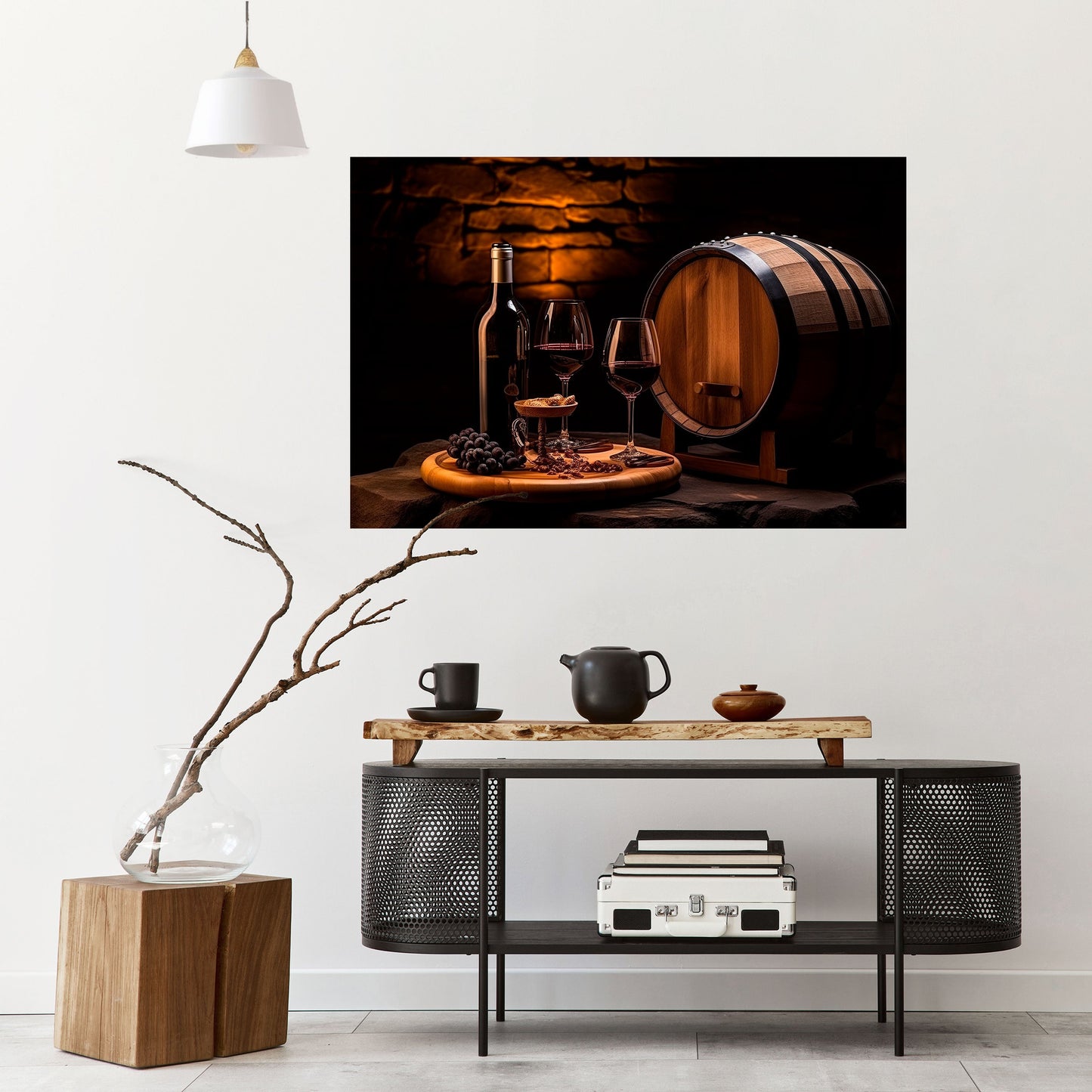 Poster orizzontale staccabile e attaccabile VINTAGE VIGNETTE