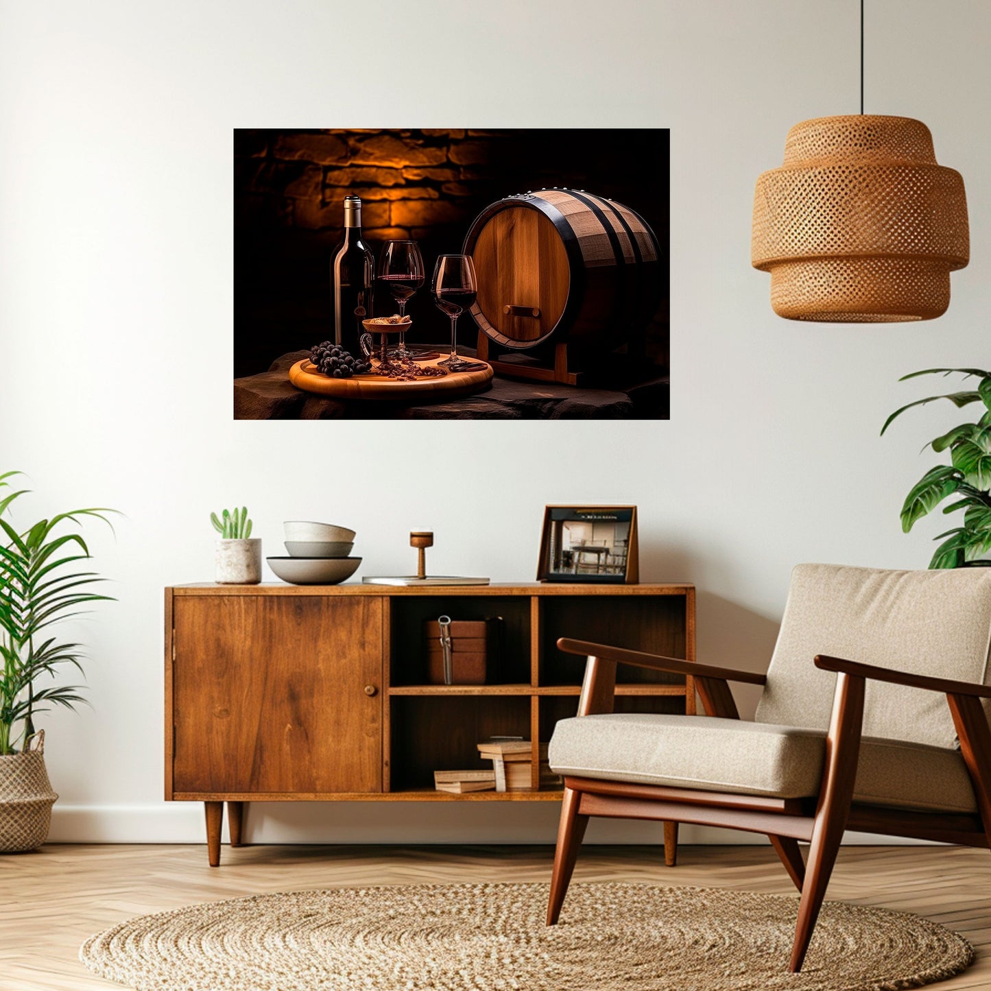 Poster orizzontale staccabile e attaccabile VINTAGE VIGNETTE