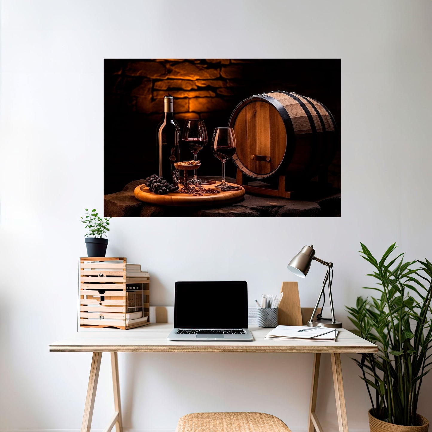 Poster orizzontale staccabile e attaccabile VINTAGE VIGNETTE
