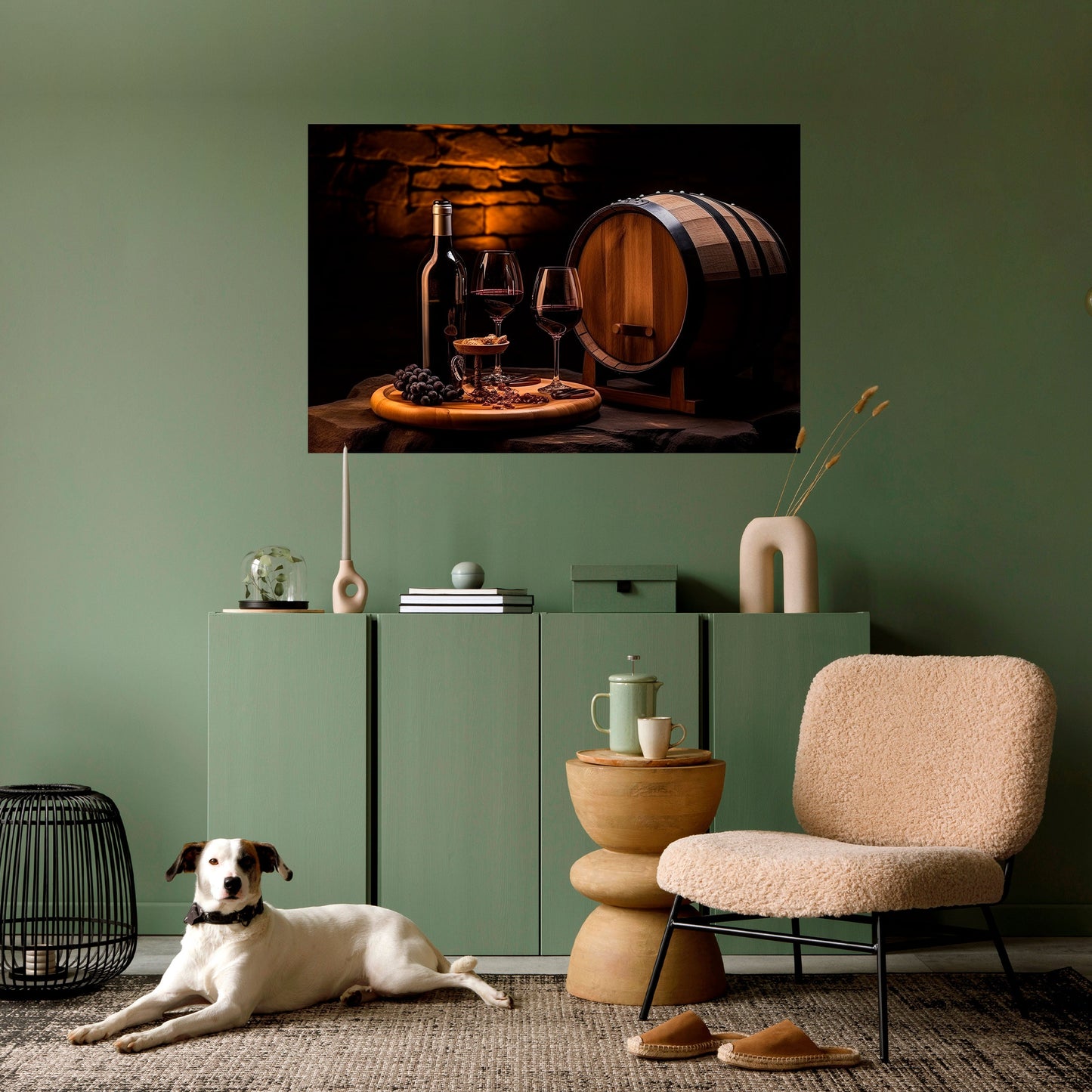 Poster orizzontale staccabile e attaccabile VINTAGE VIGNETTE