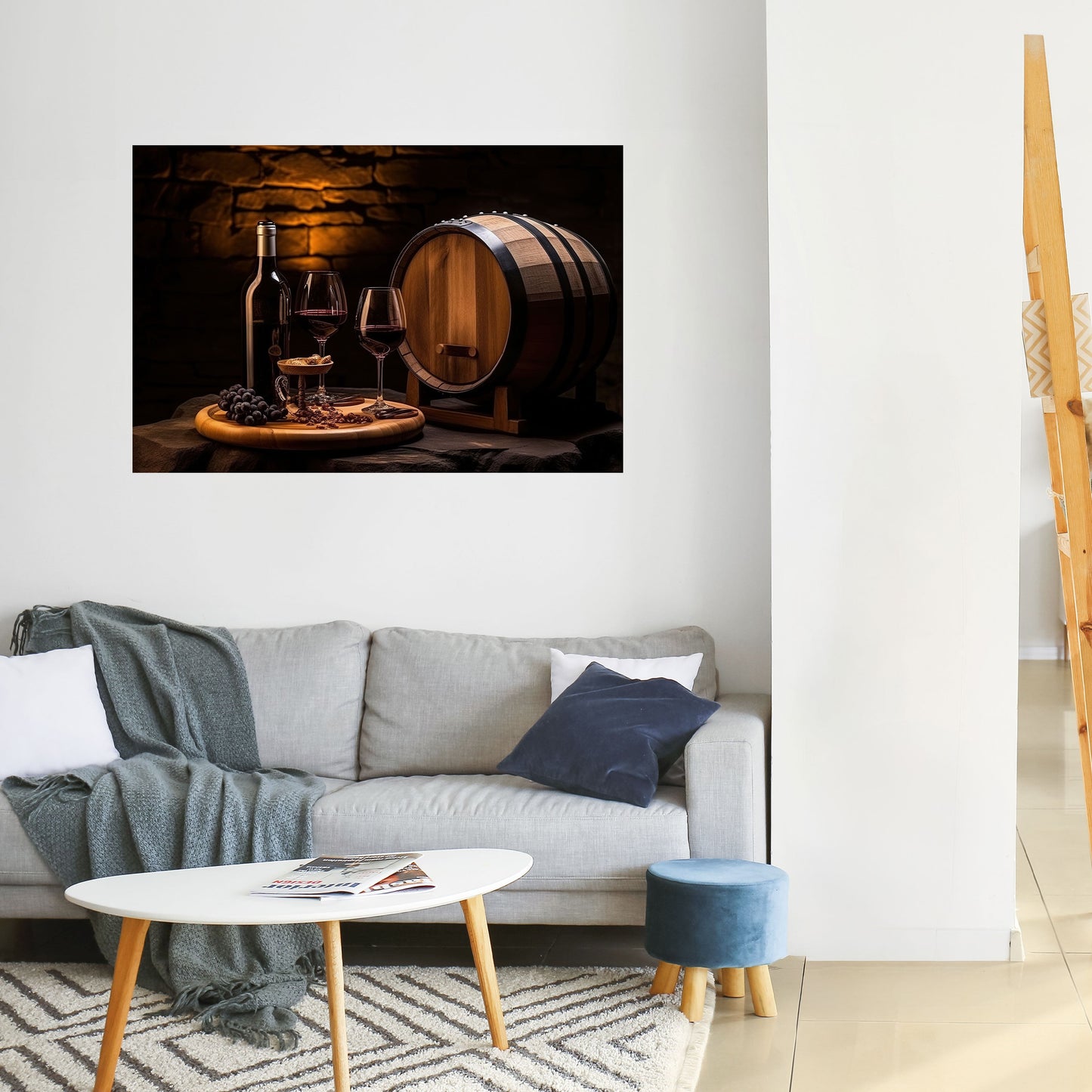 Poster orizzontale staccabile e attaccabile VINTAGE VIGNETTE