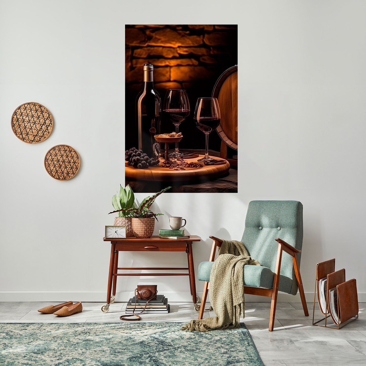 Poster verticale staccabile e attaccabile VINTAGE VIGNETTE