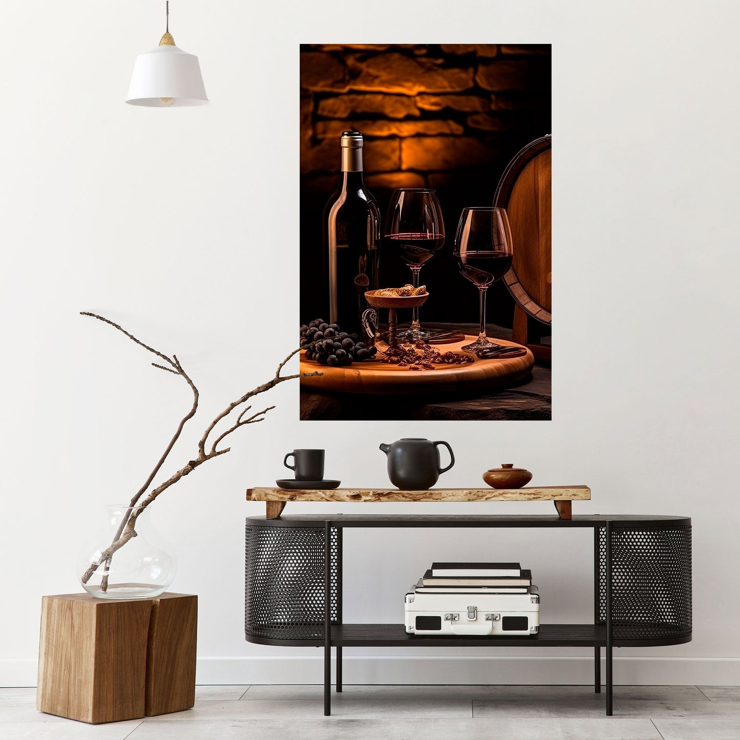 Poster verticale staccabile e attaccabile VINTAGE VIGNETTE