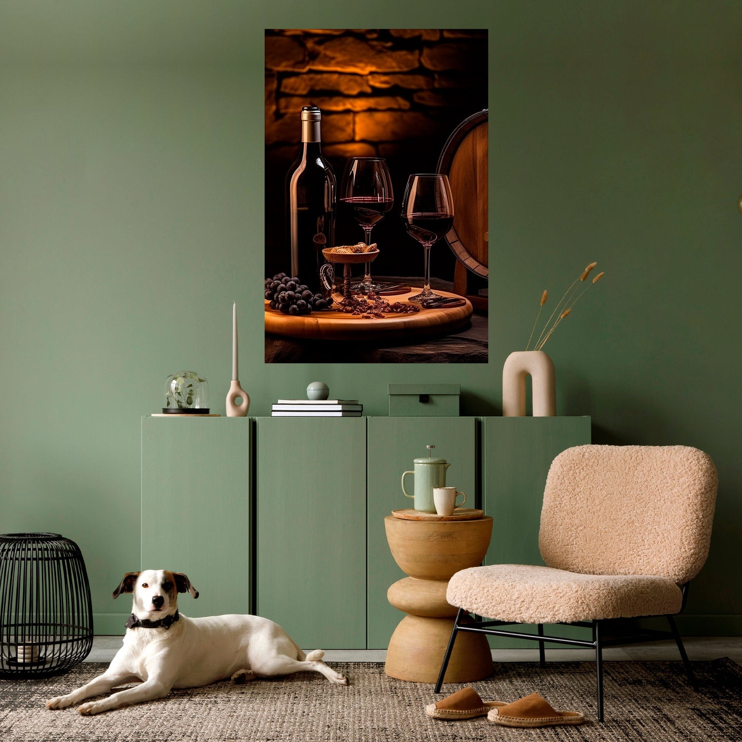 Poster verticale staccabile e attaccabile VINTAGE VIGNETTE