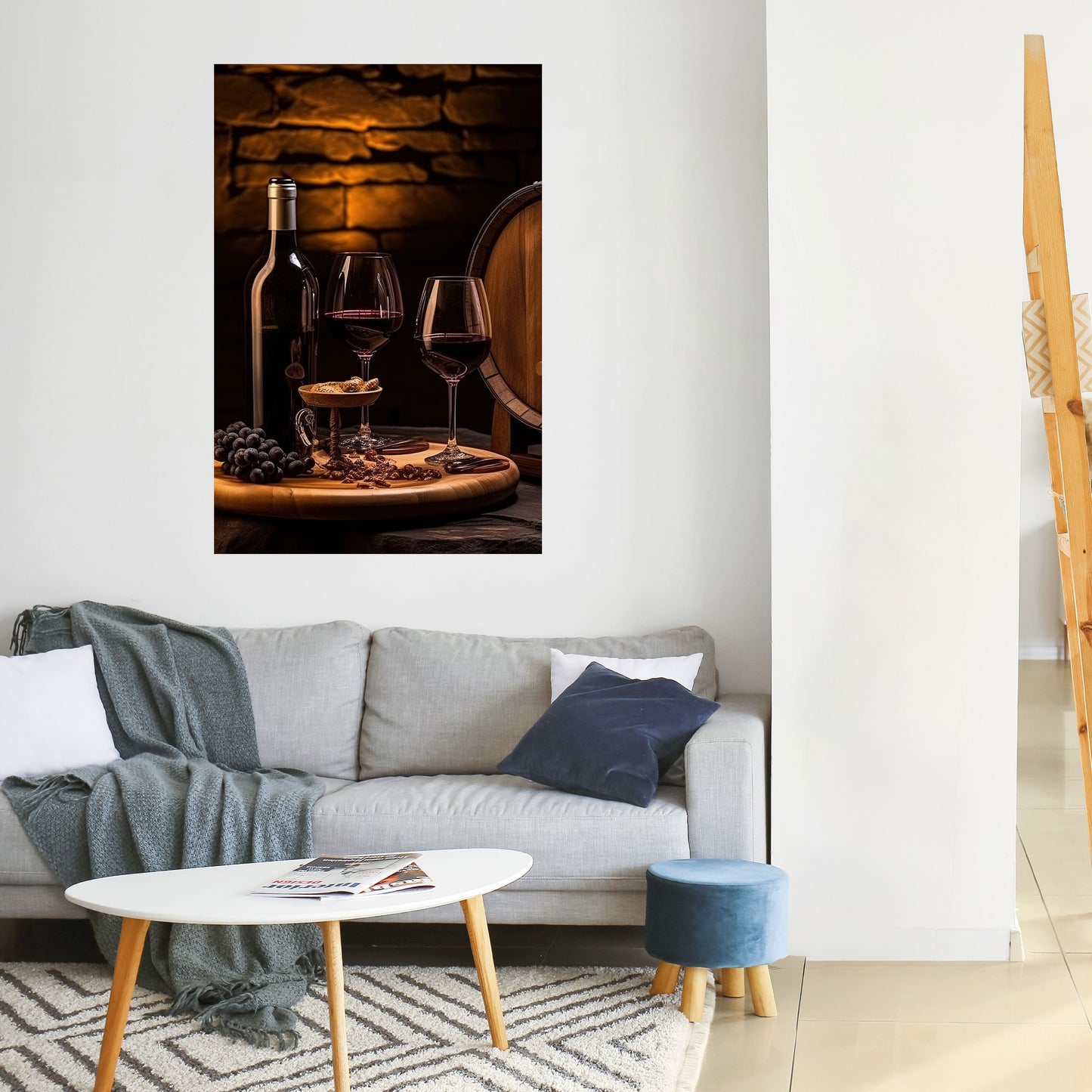 Poster verticale staccabile e attaccabile VINTAGE VIGNETTE