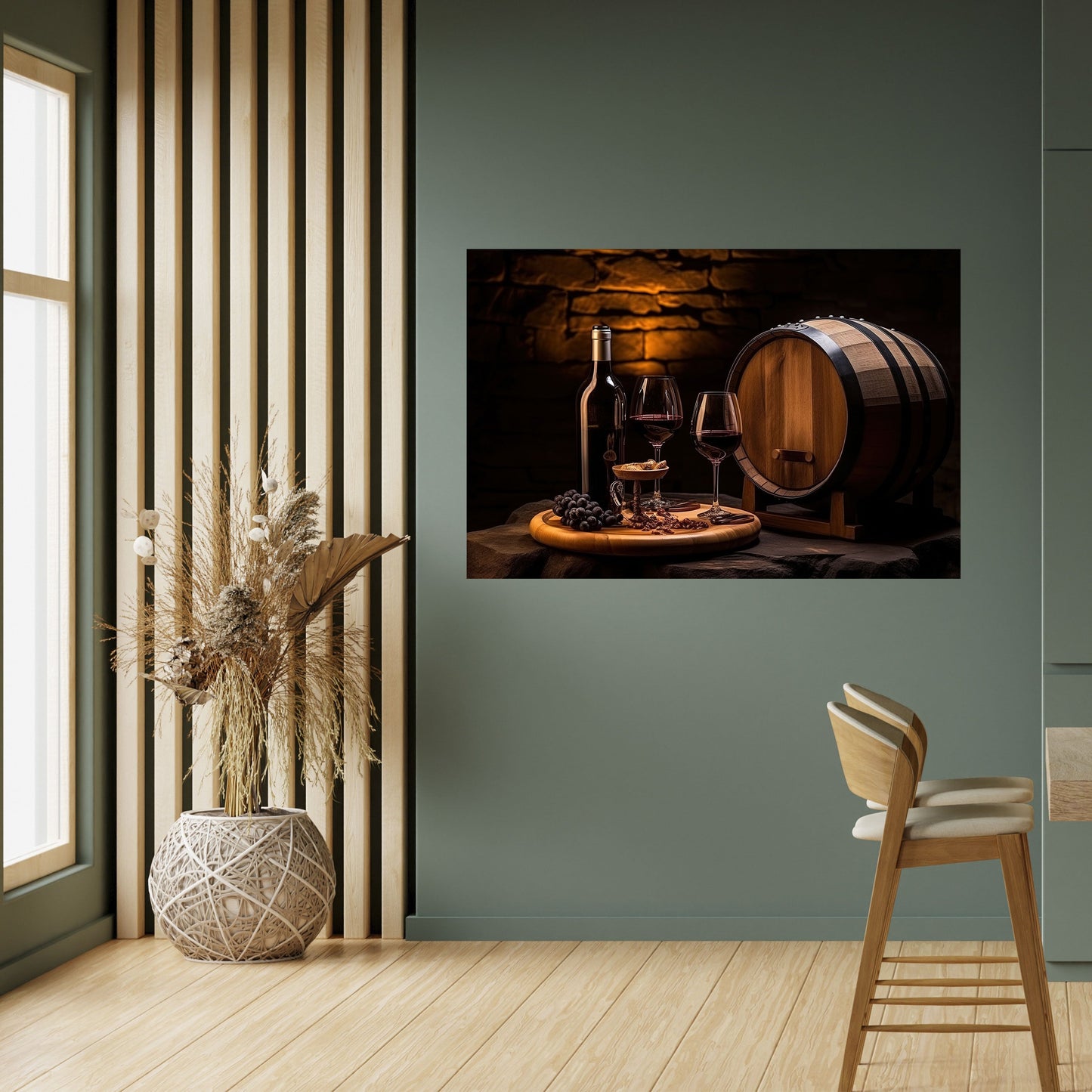 Poster orizzontale staccabile e attaccabile VINTAGE VIGNETTE