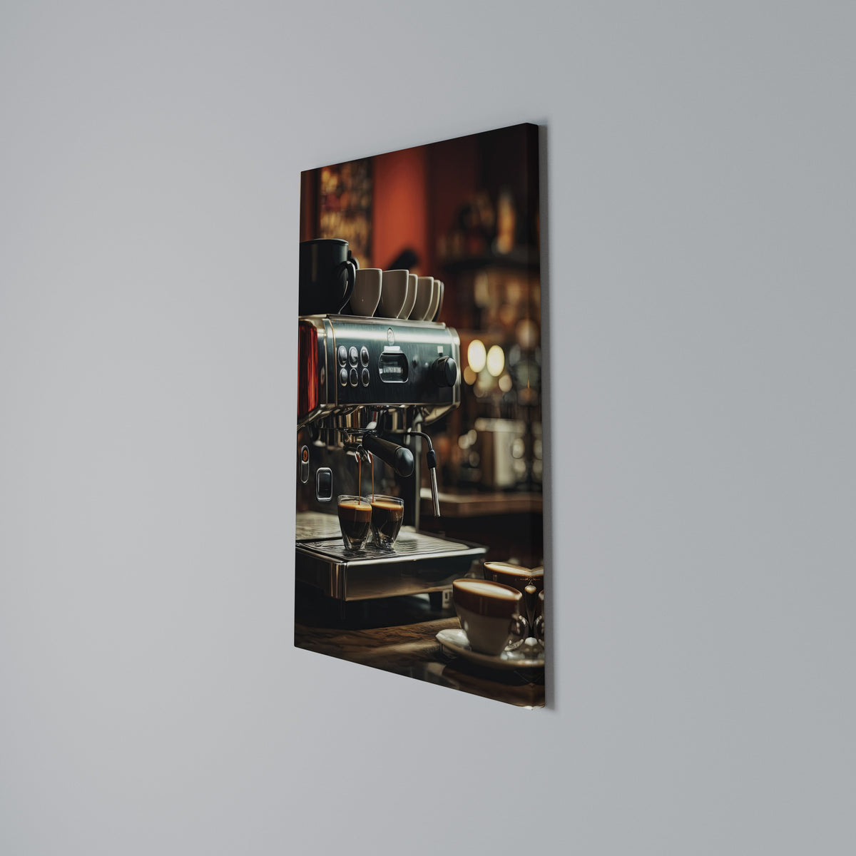 BARISTA’S DREAM MACHINE Stampa su tela verticale