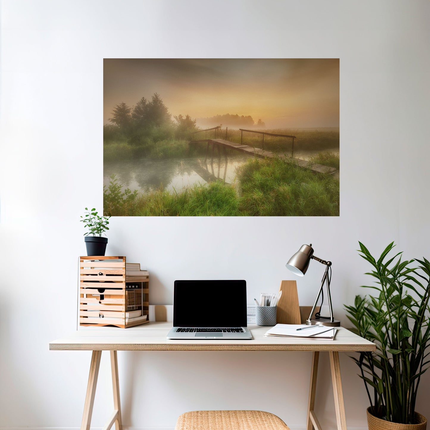 DREAMY HAZE Poster orizzontale staccabile e attaccabile