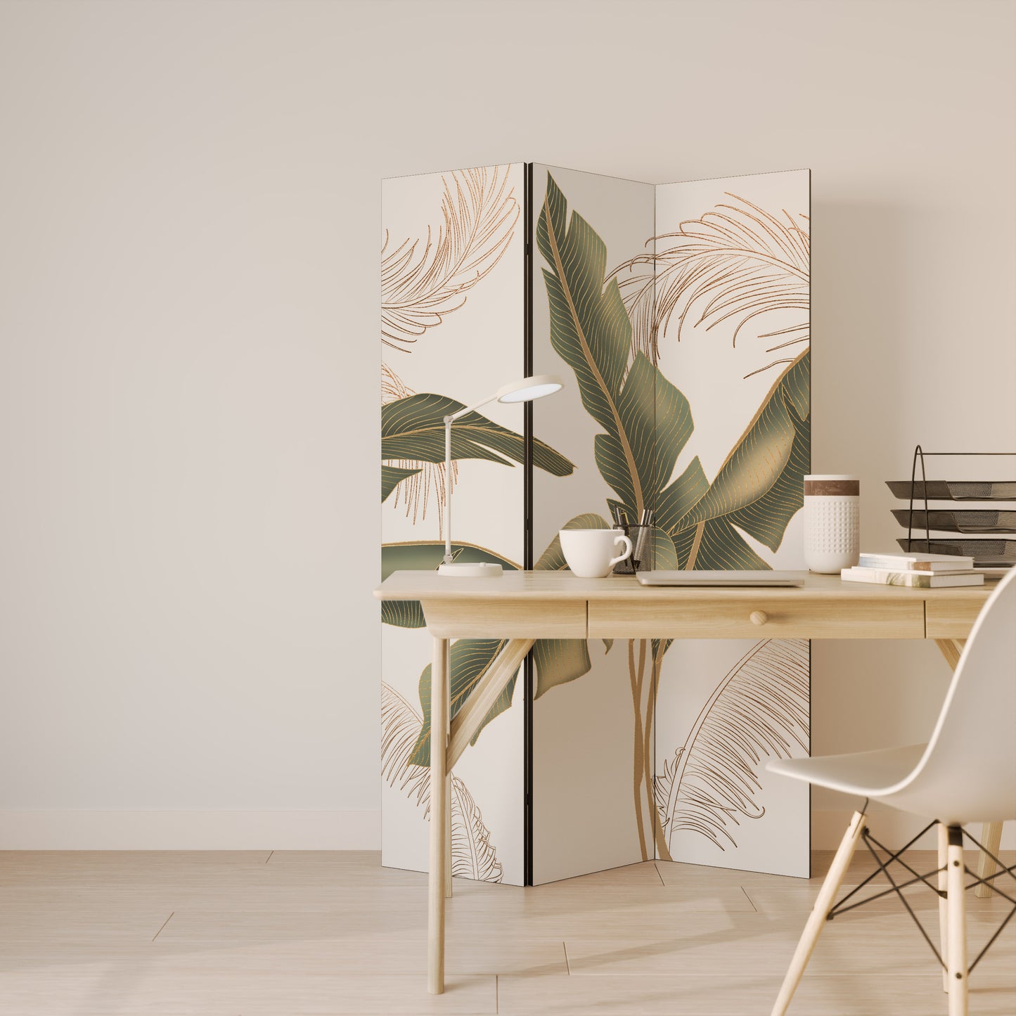 Divisorio decorativo per ambienti a 3 pannelli SUBTLE CHARM