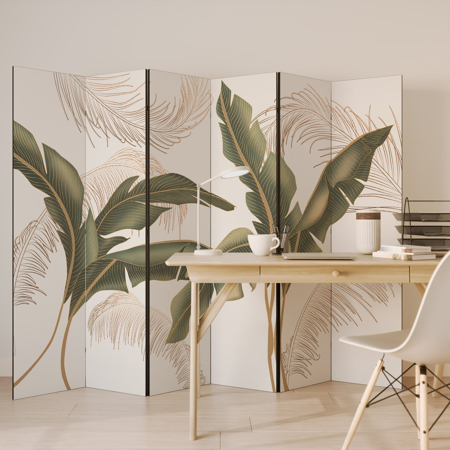 Divisorio decorativo per ambienti a 6 pannelli SUBTLE CHARM
