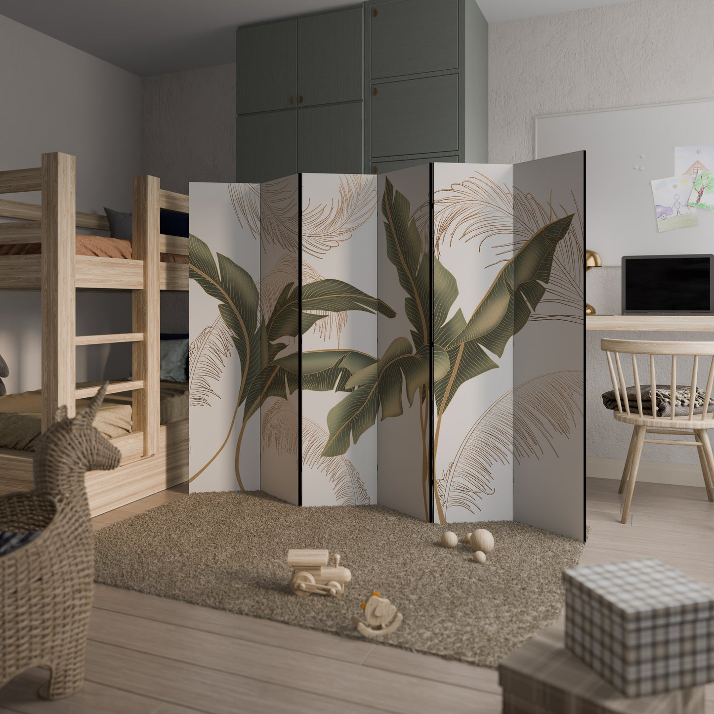 Divisorio decorativo per ambienti a 6 pannelli SUBTLE CHARM