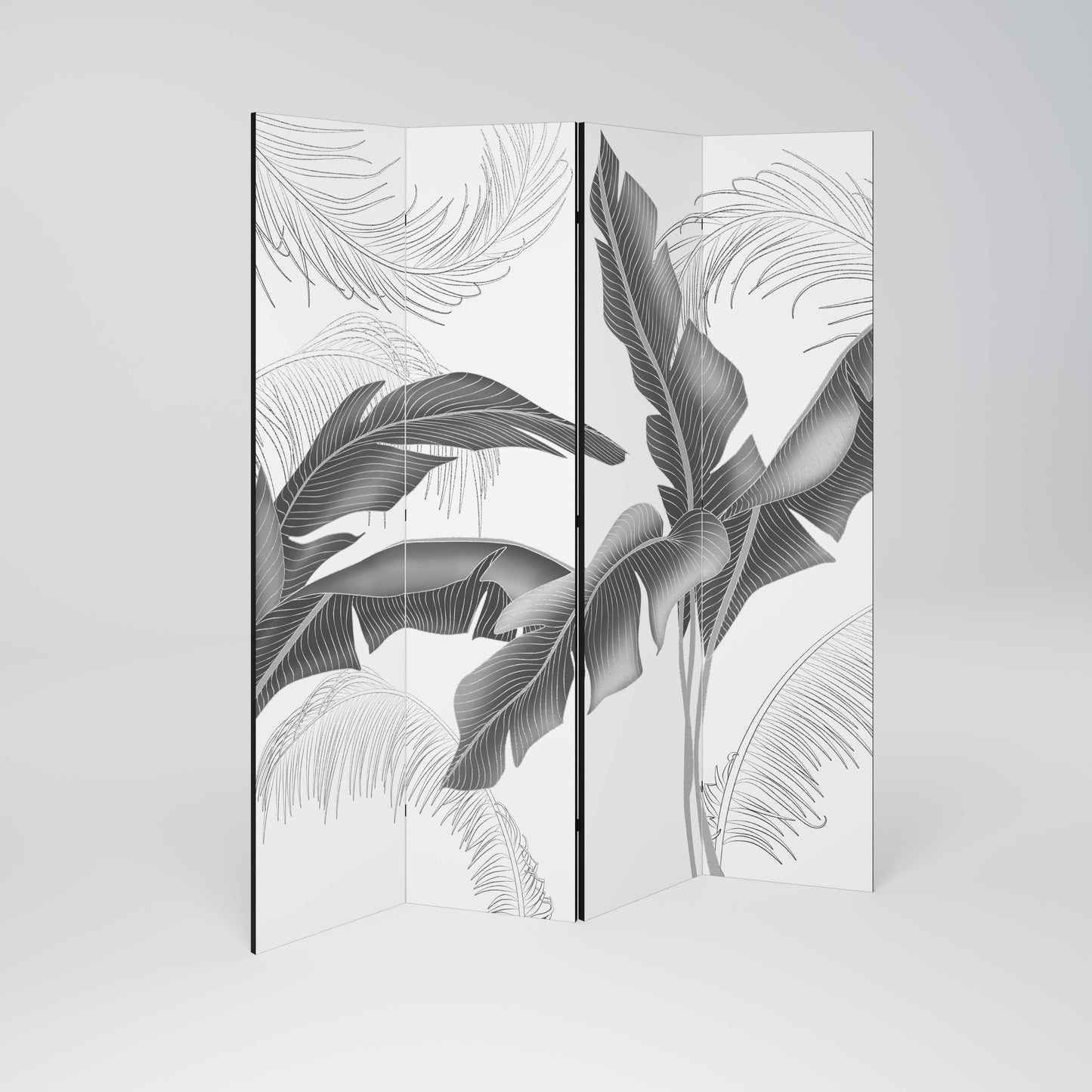 Divisorio decorativo per ambienti a 4 pannelli CALM ALLURE
