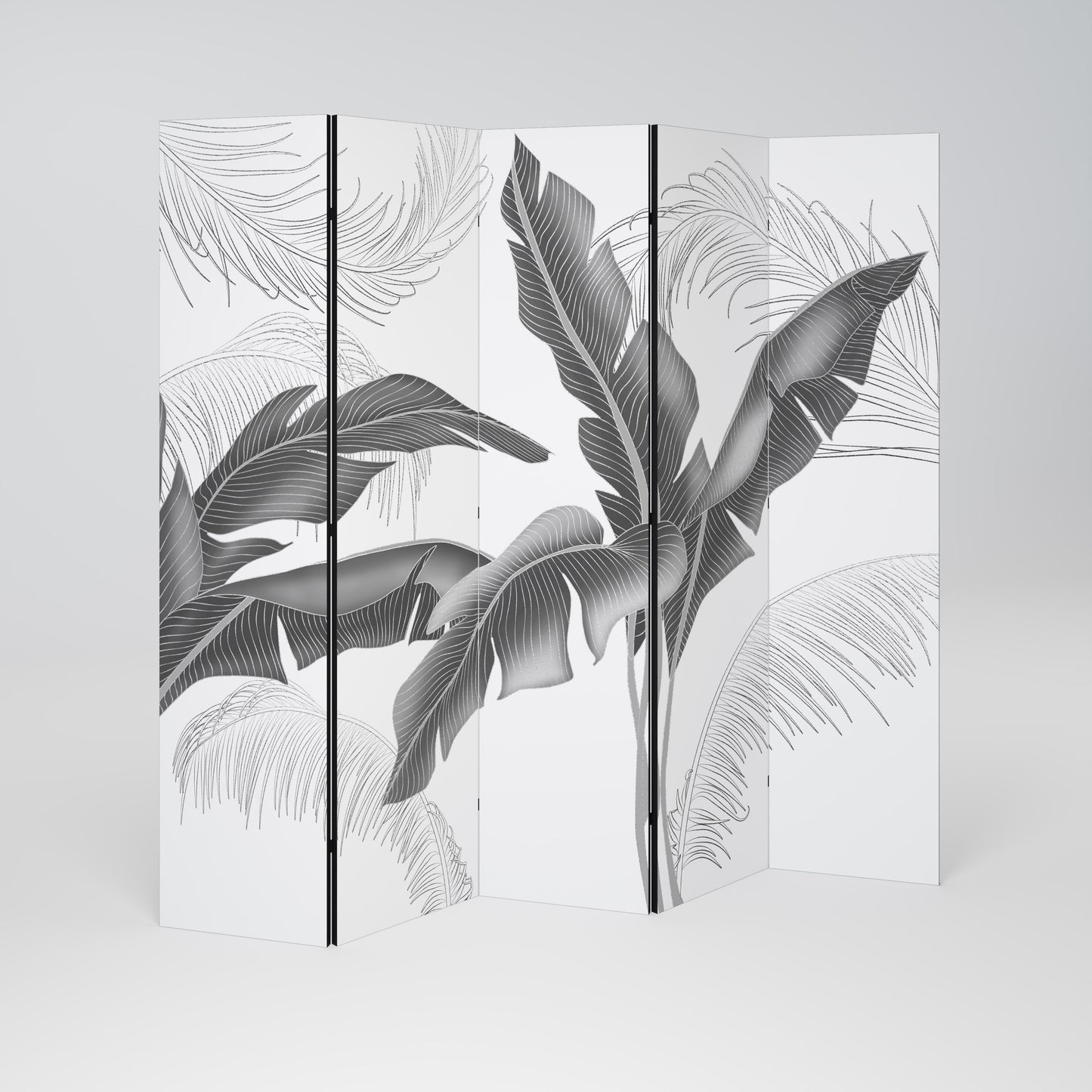 Divisorio decorativo per ambienti a 5 pannelli CALM ALLURE