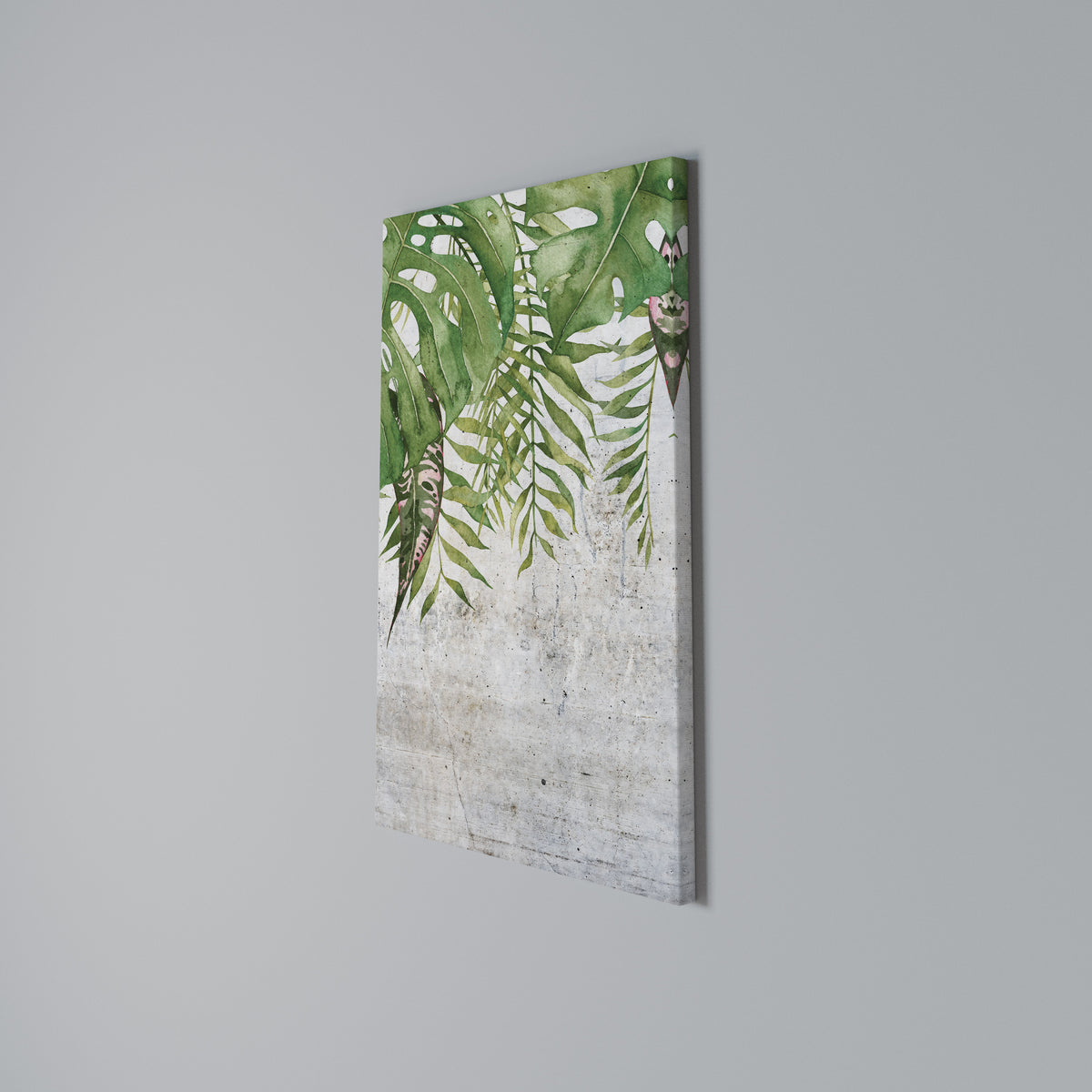 URBAN TROPICS Stampa su tela verticale
