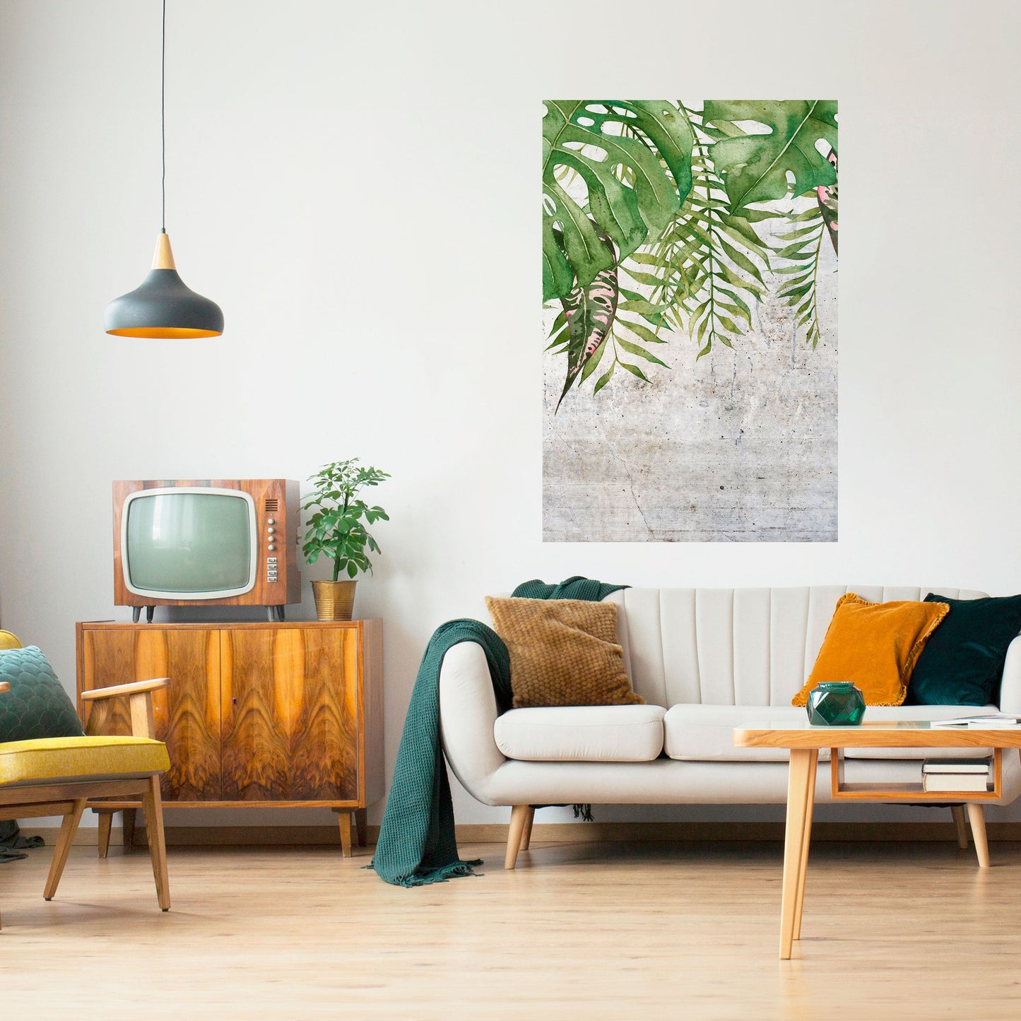 Poster verticale staccabile e attaccabile URBAN TROPICS