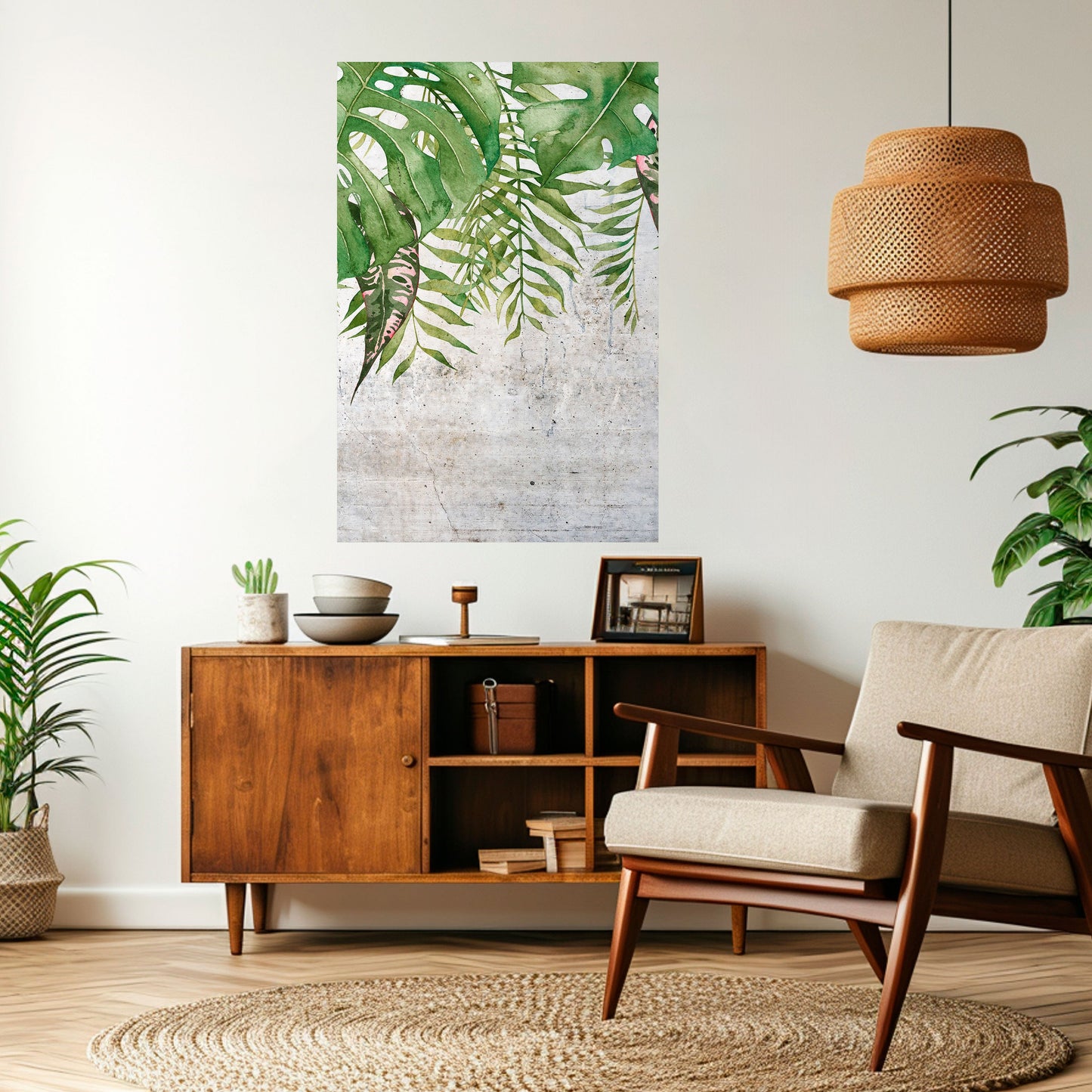 Poster verticale staccabile e attaccabile URBAN TROPICS