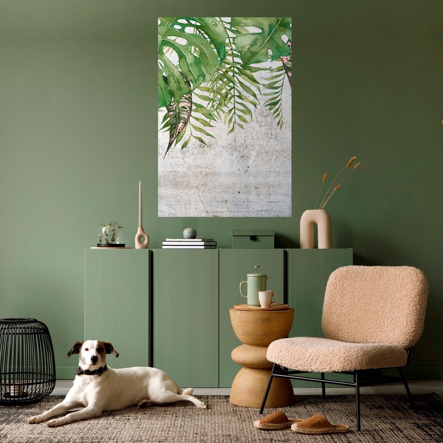 Poster verticale staccabile e attaccabile URBAN TROPICS