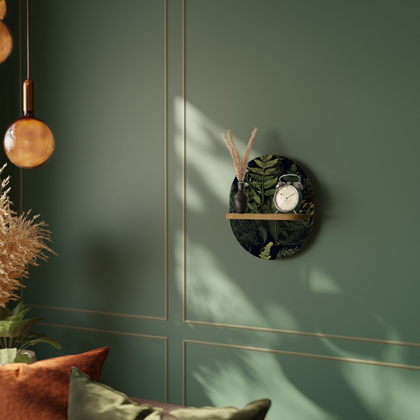 FOREST WONDERS Mensola ovale per opere d'arte in effetto rovere