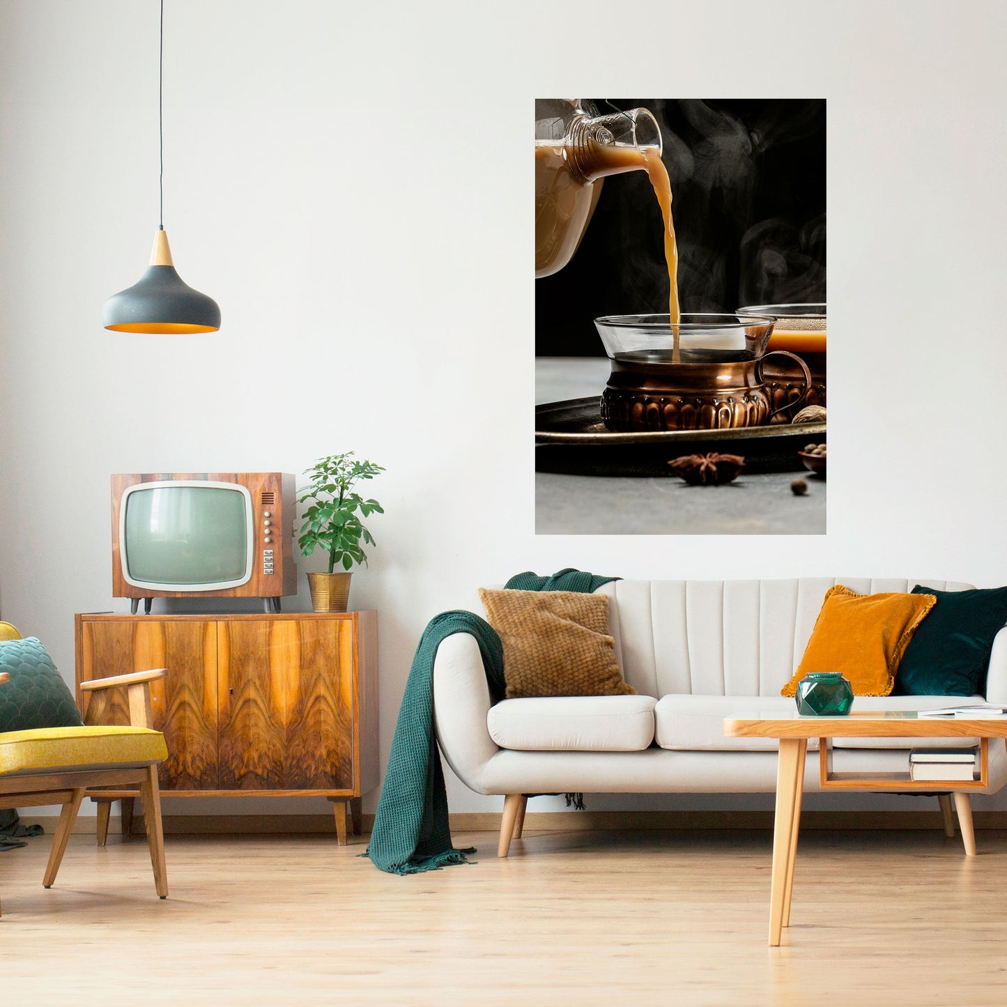 SORSI FUMANTI DI SERENITÀ Poster verticale staccabile e attaccabile