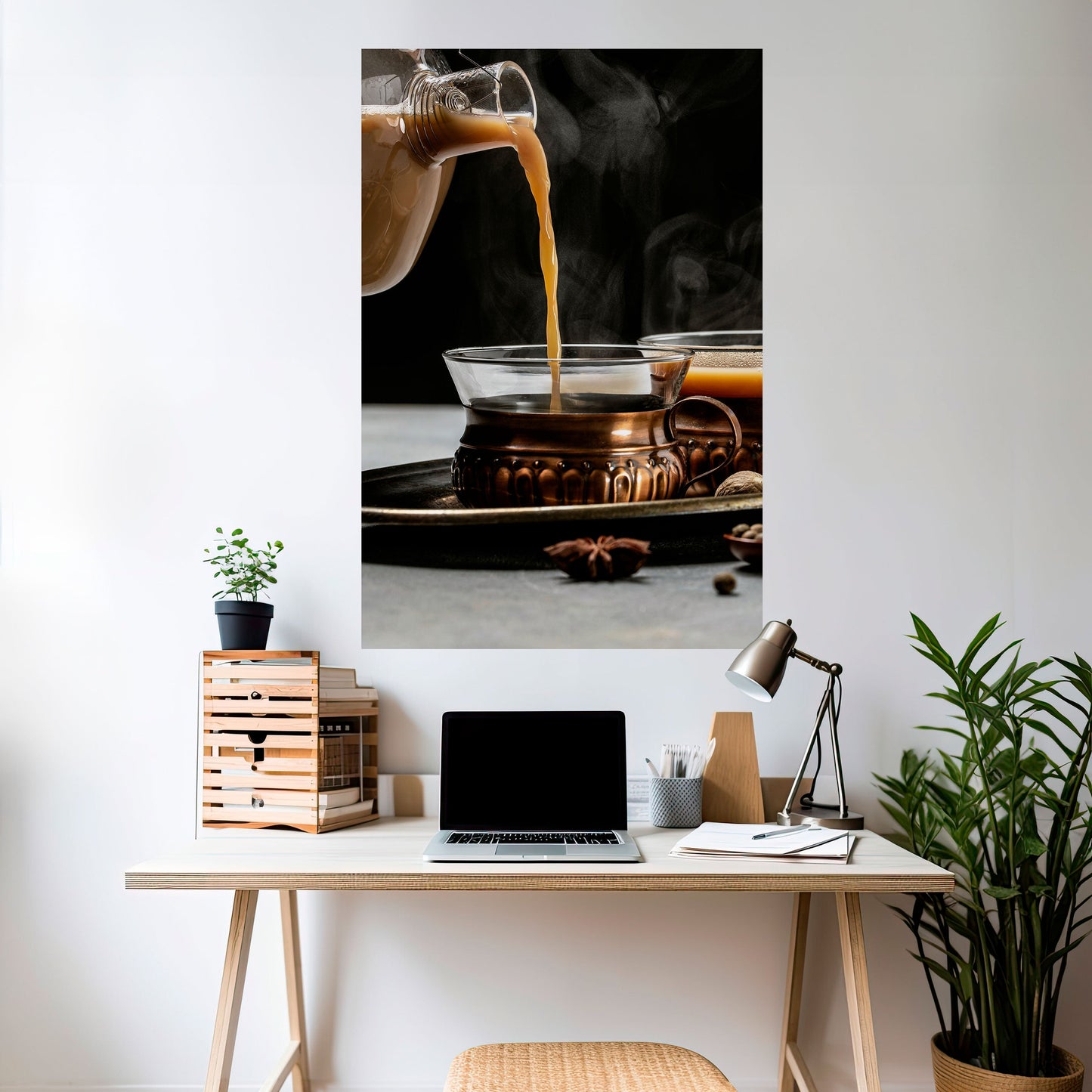 SORSI FUMANTI DI SERENITÀ Poster verticale staccabile e attaccabile