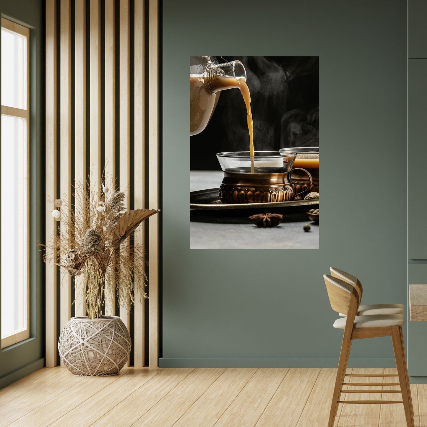 SORSI FUMANTI DI SERENITÀ Poster verticale staccabile e attaccabile