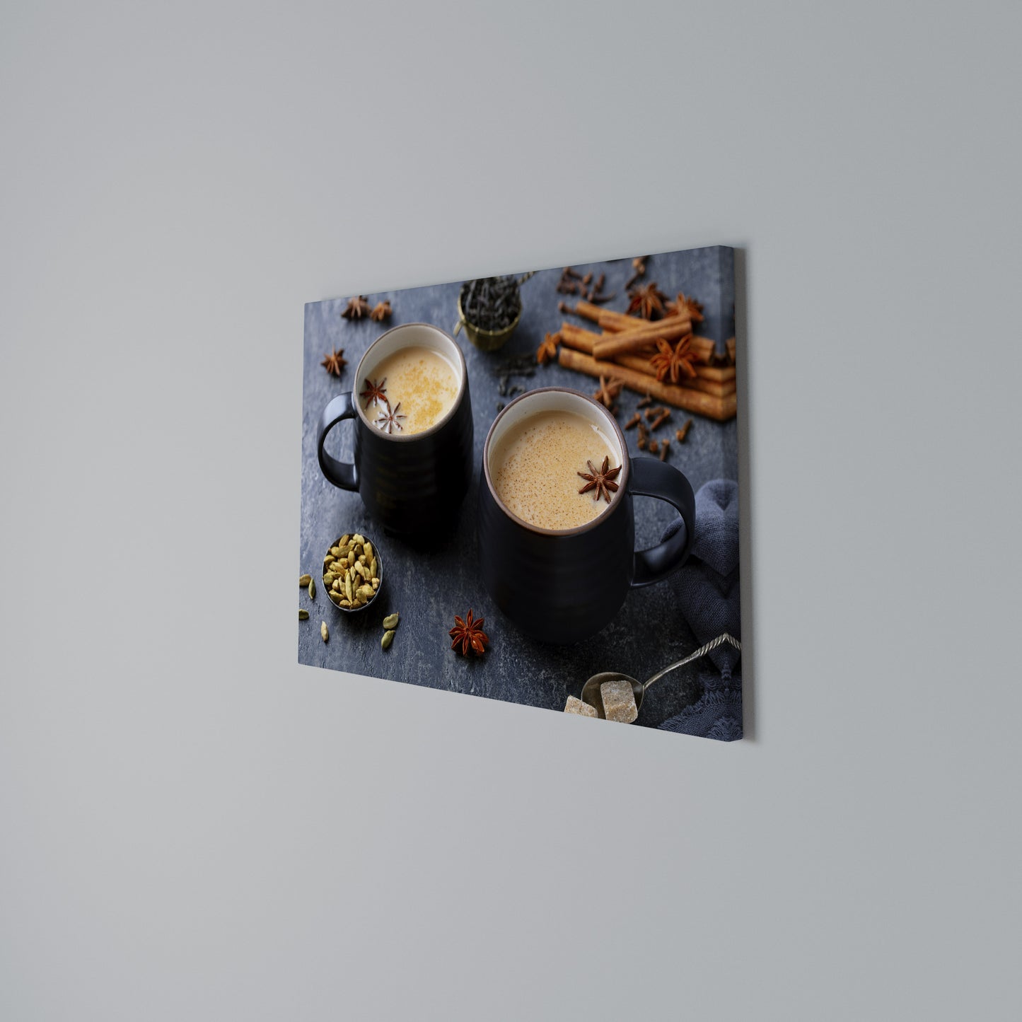 WARMTH IN A CUP Stampa su tela orizzontale