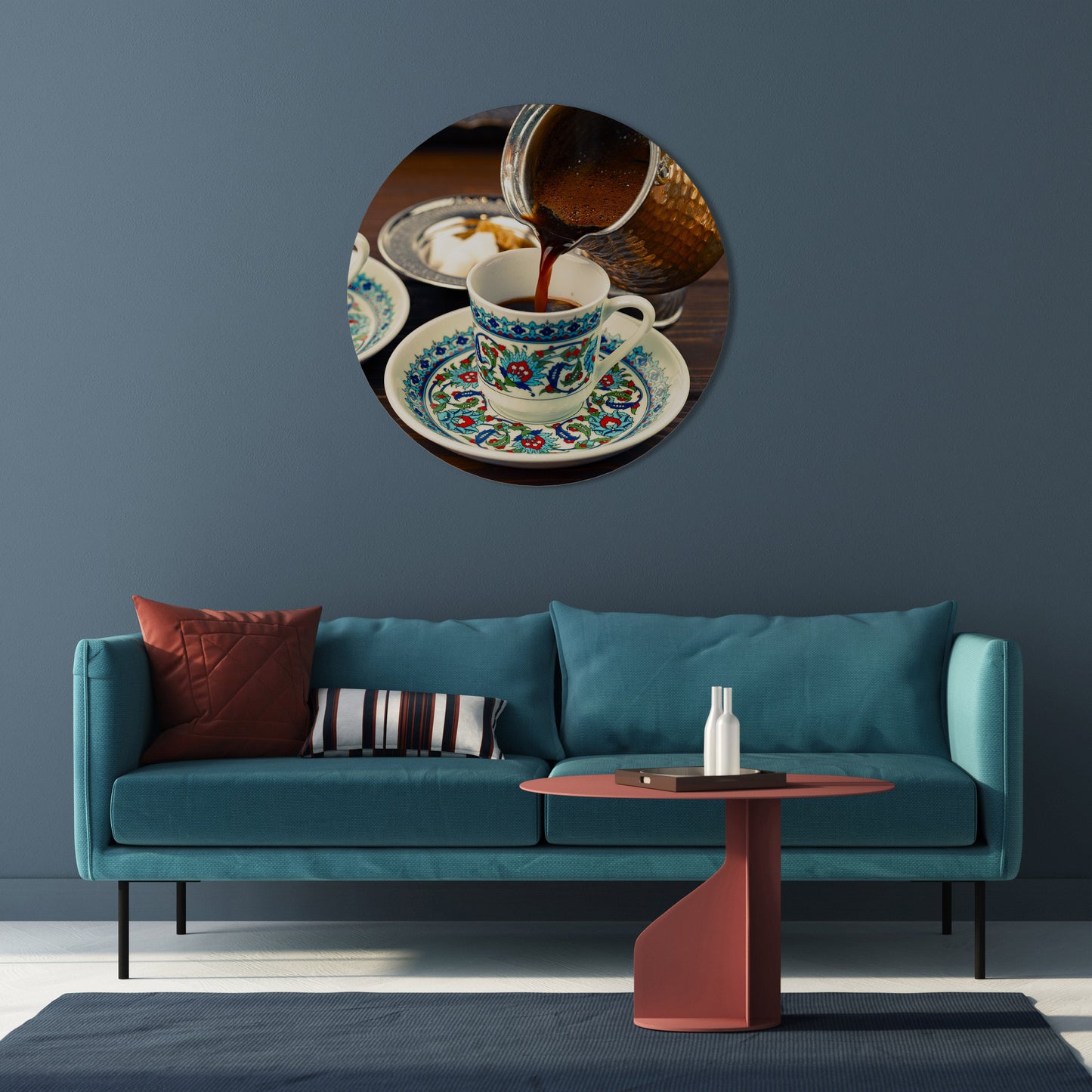 TRADITION IN A CUP Round Wall Art
