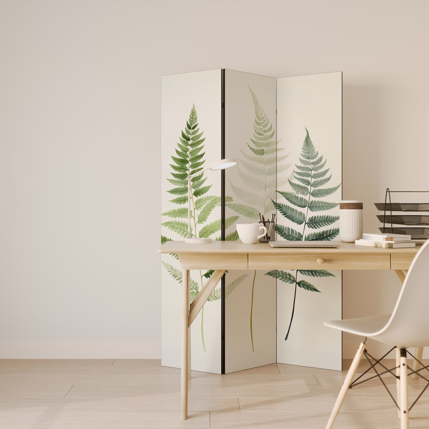 FERN MAJESTY - Divisorio decorativo per ambienti a 3 pannelli