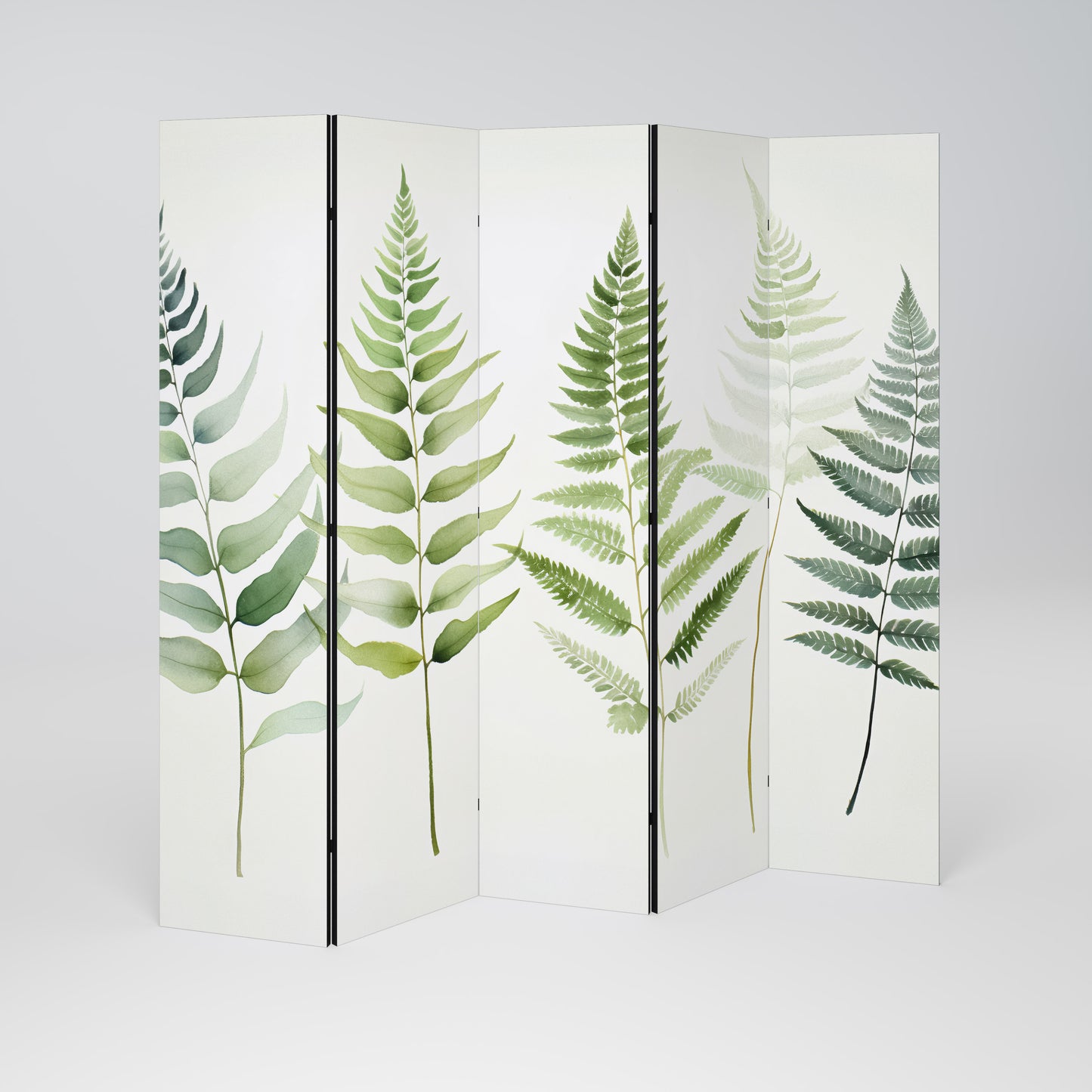 FERN MAJESTY - Divisorio decorativo per ambienti a 5 pannelli