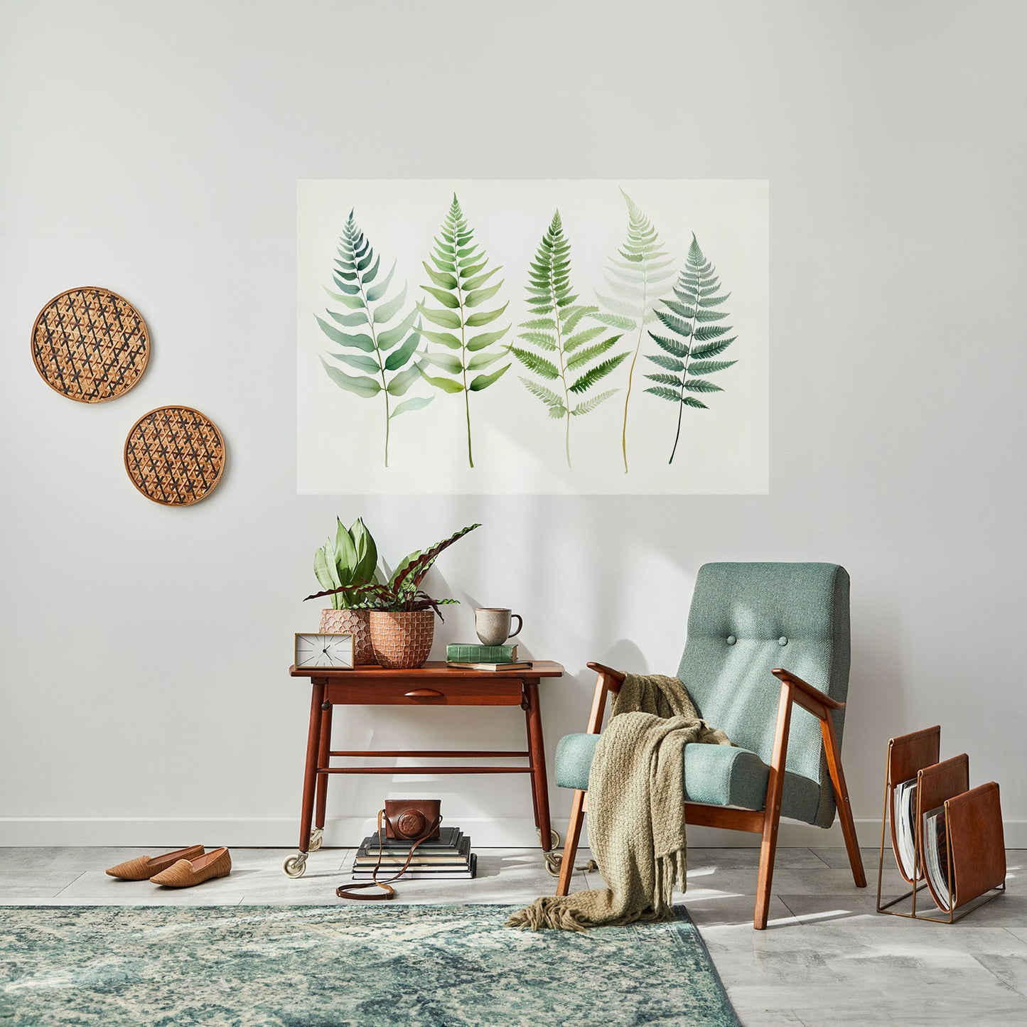 Poster orizzontale staccabile e attaccabile FERN MAJESTY