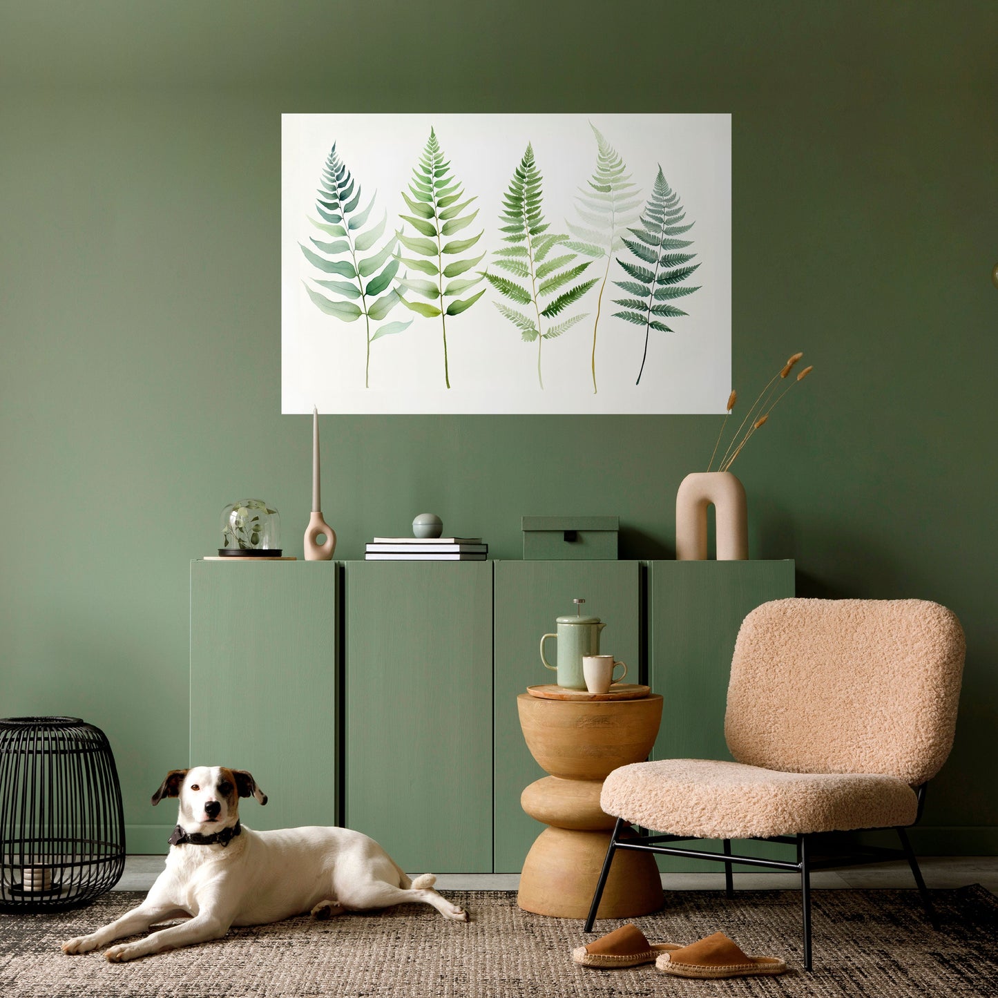 Poster orizzontale staccabile e attaccabile FERN MAJESTY