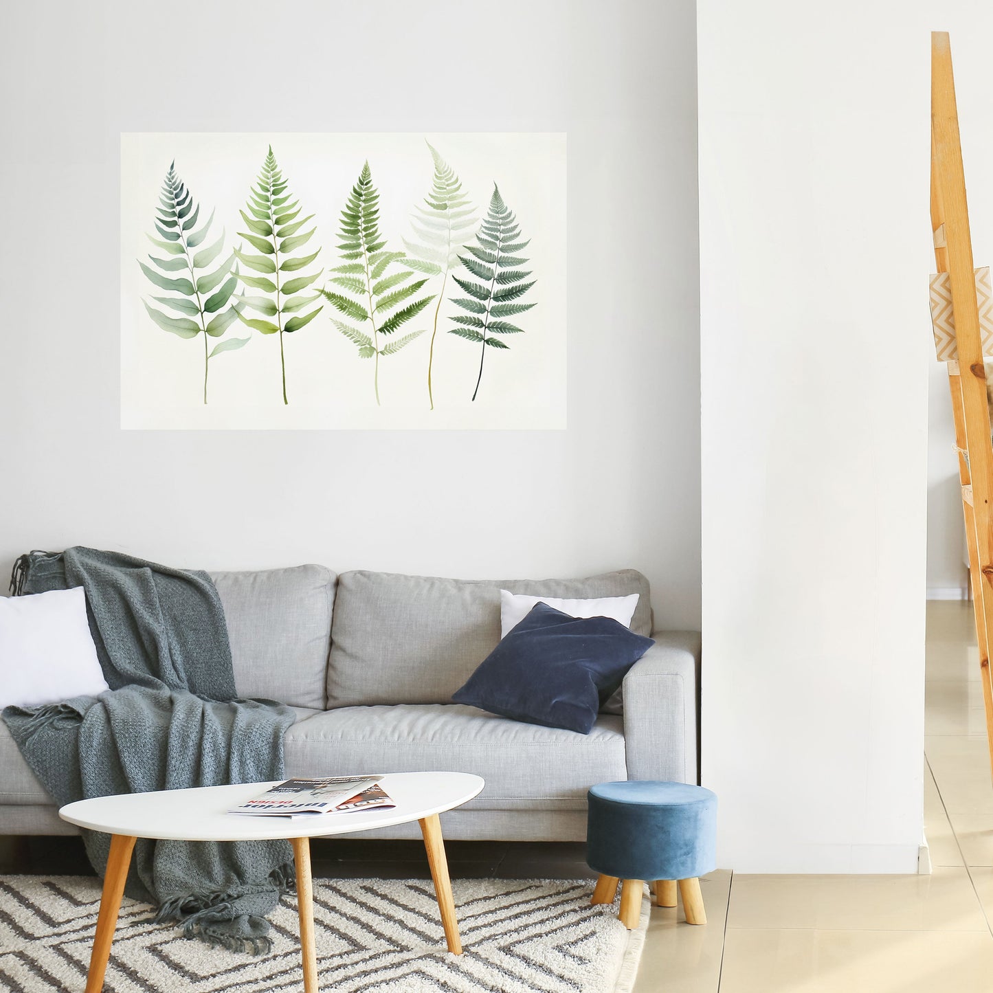 Poster orizzontale staccabile e attaccabile FERN MAJESTY