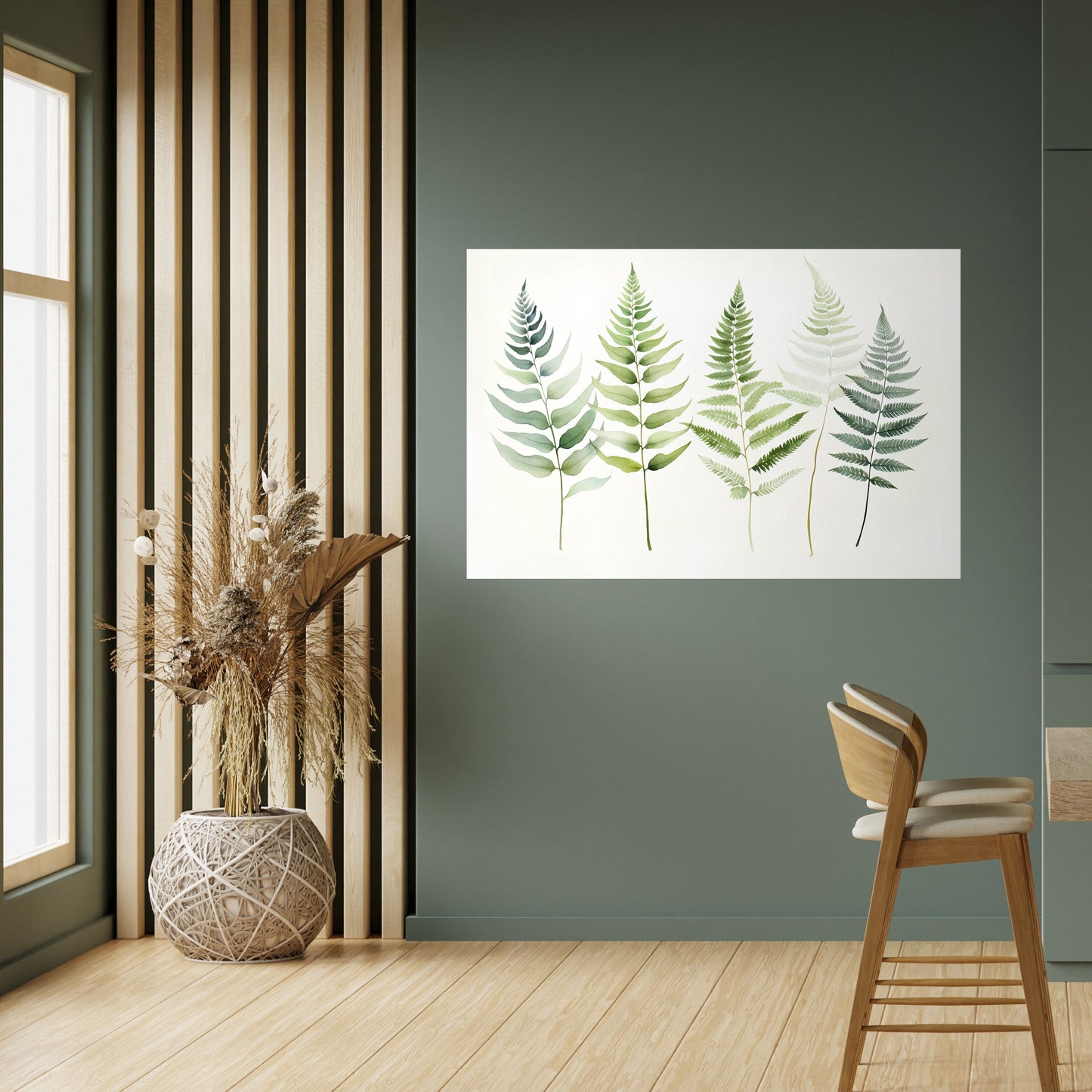 Poster orizzontale staccabile e attaccabile FERN MAJESTY