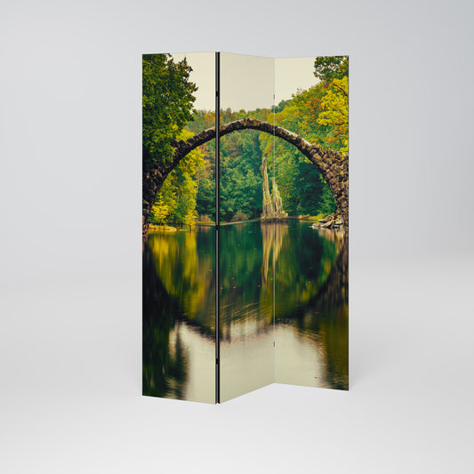 SERENE REFLECTIONS REALM Decorative 3-Panel Room Divider