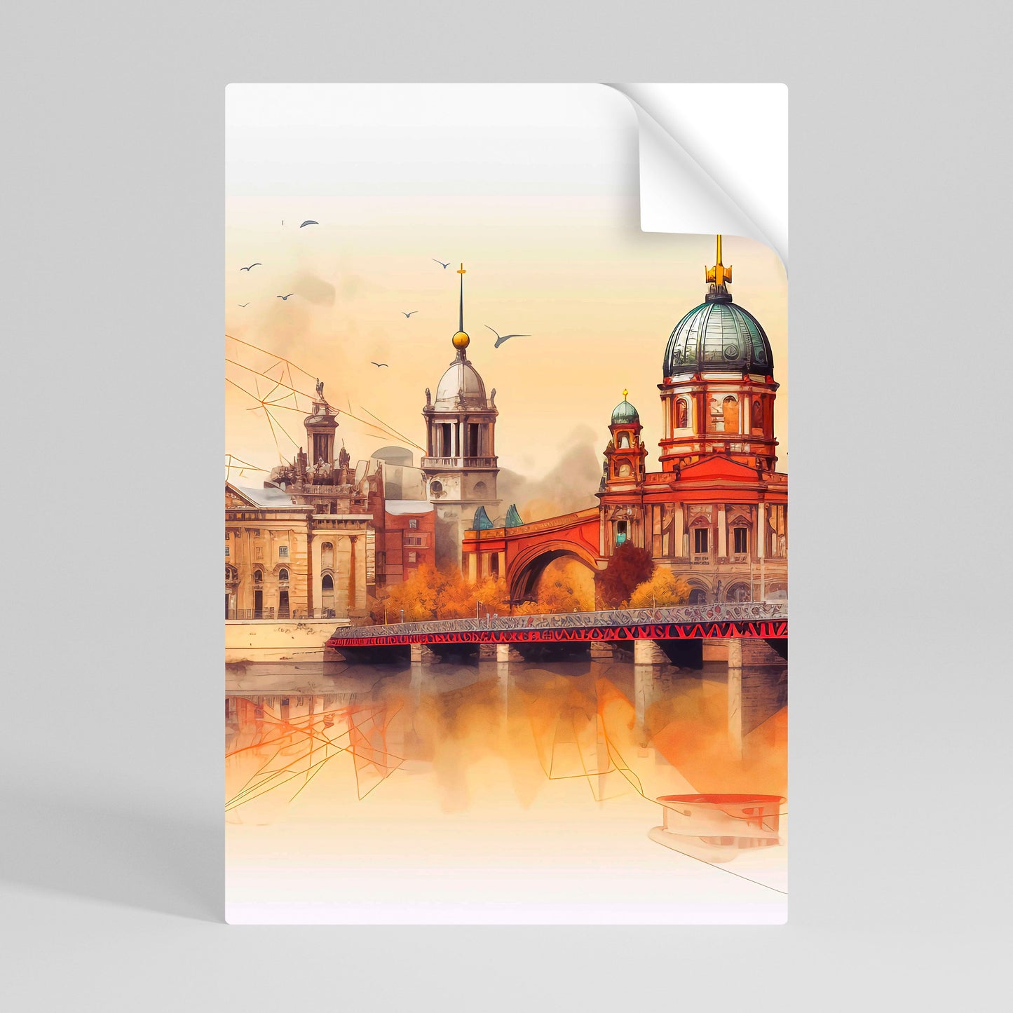 Poster verticale staccabile e attaccabile BERLIN SPIRIT