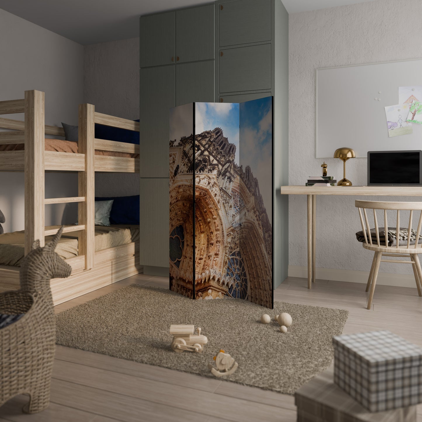 ANGOLI MISTICHI REVEALED Divisorio decorativo per ambienti a 3 pannelli