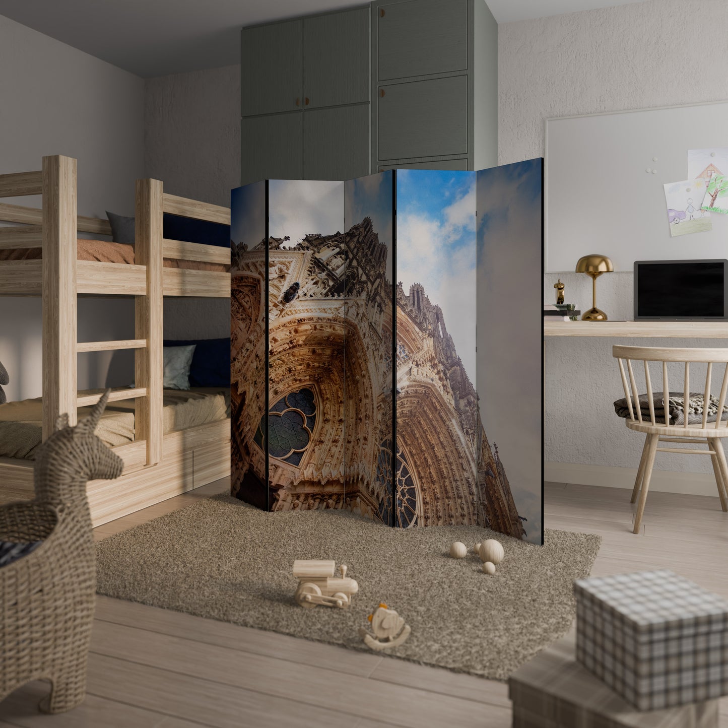 ANGOLI MISTICHI REVEALED Divisorio decorativo per ambienti a 5 pannelli
