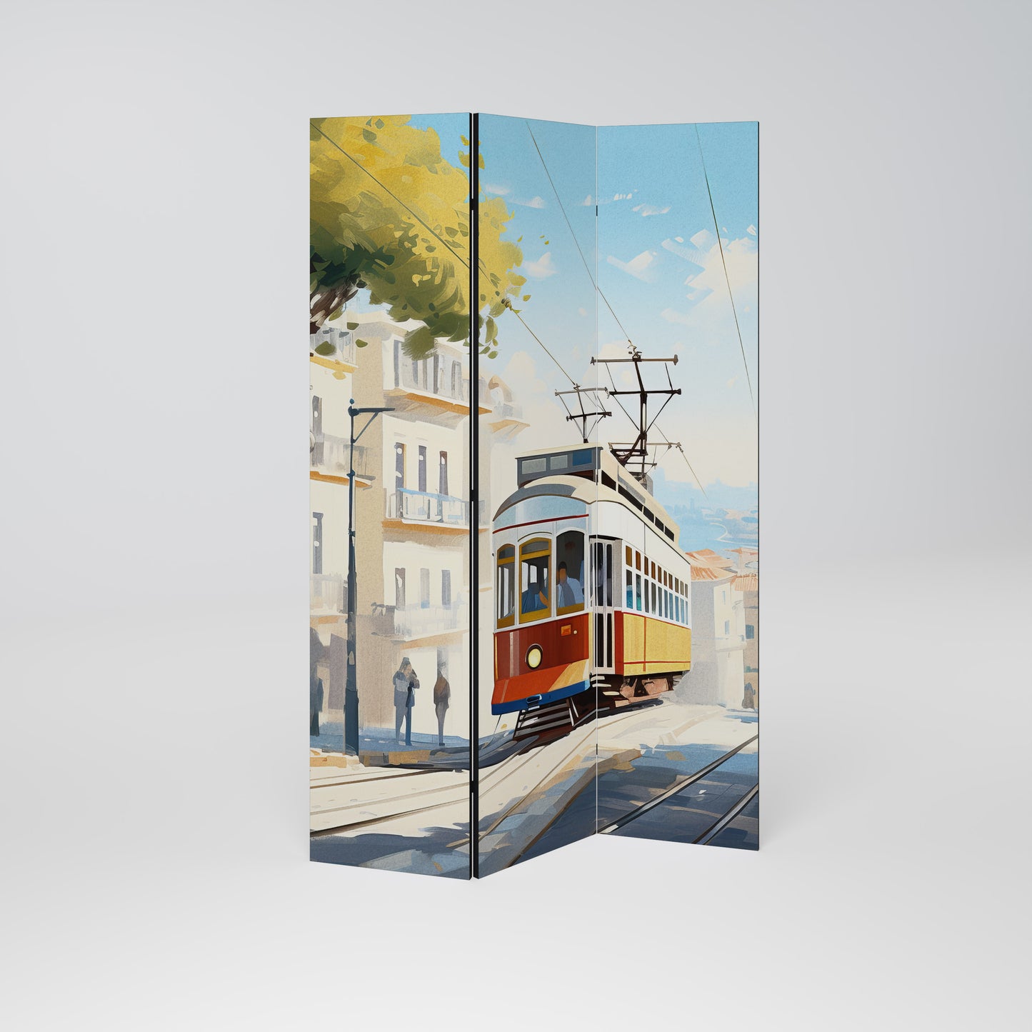 TRAMWAY DREAMSCAPE Divisorio decorativo per ambienti a 3 pannelli