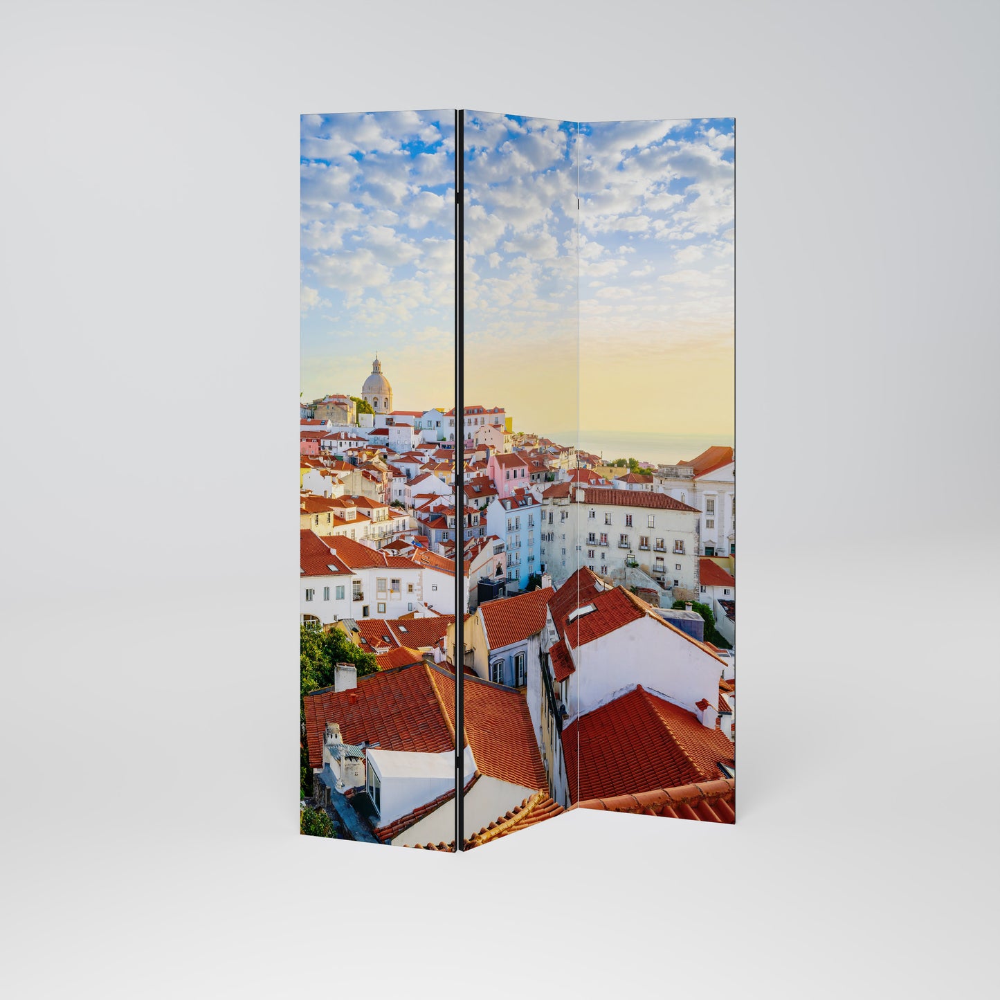 ROOFTOP RADIANCE Decorative 3-Panel Room Divider
