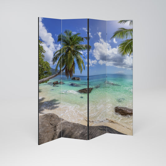 OASIS OF CALM Decorative 4-Panel Room Divider