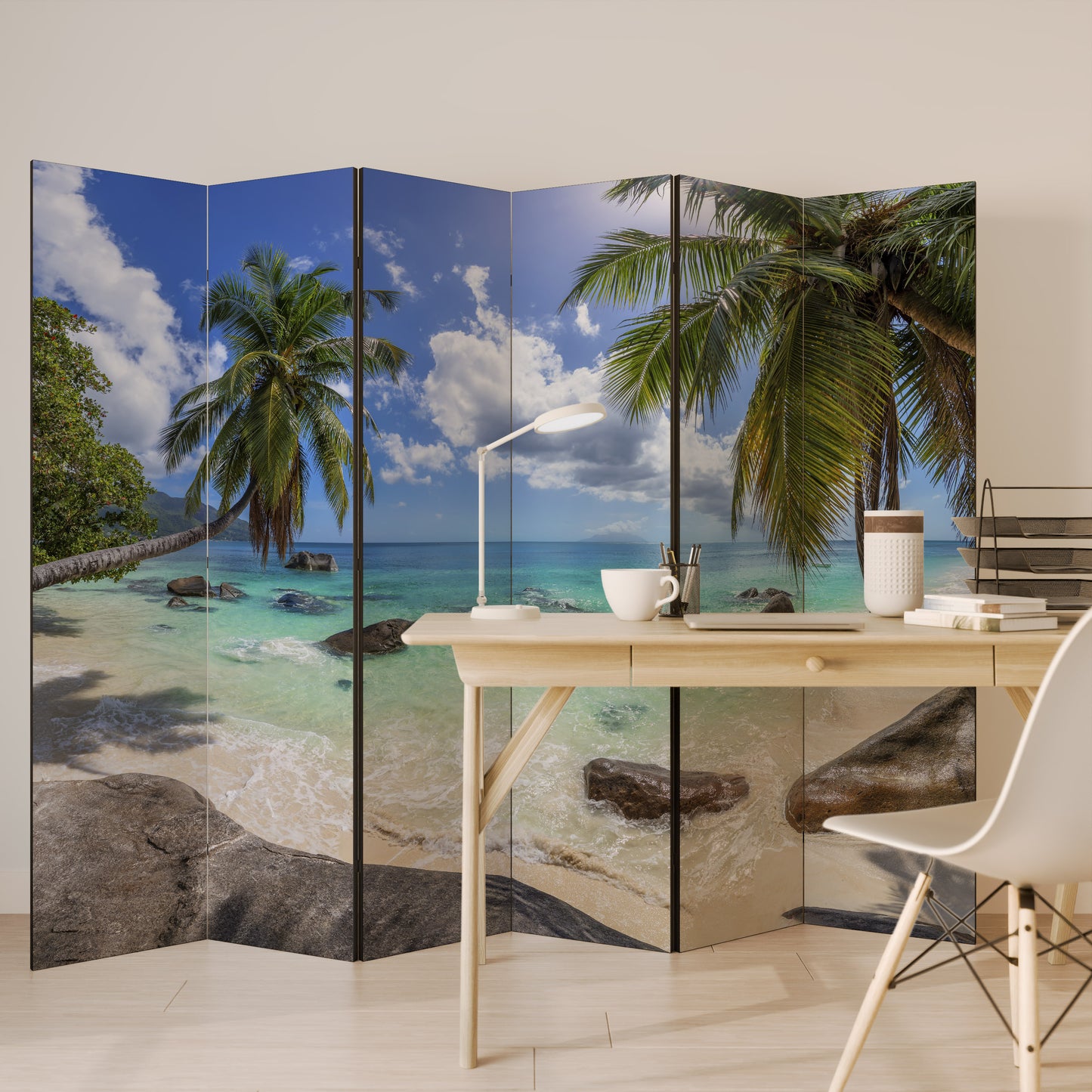 OASIS OF CALM - Divisorio decorativo per ambienti a 6 pannelli