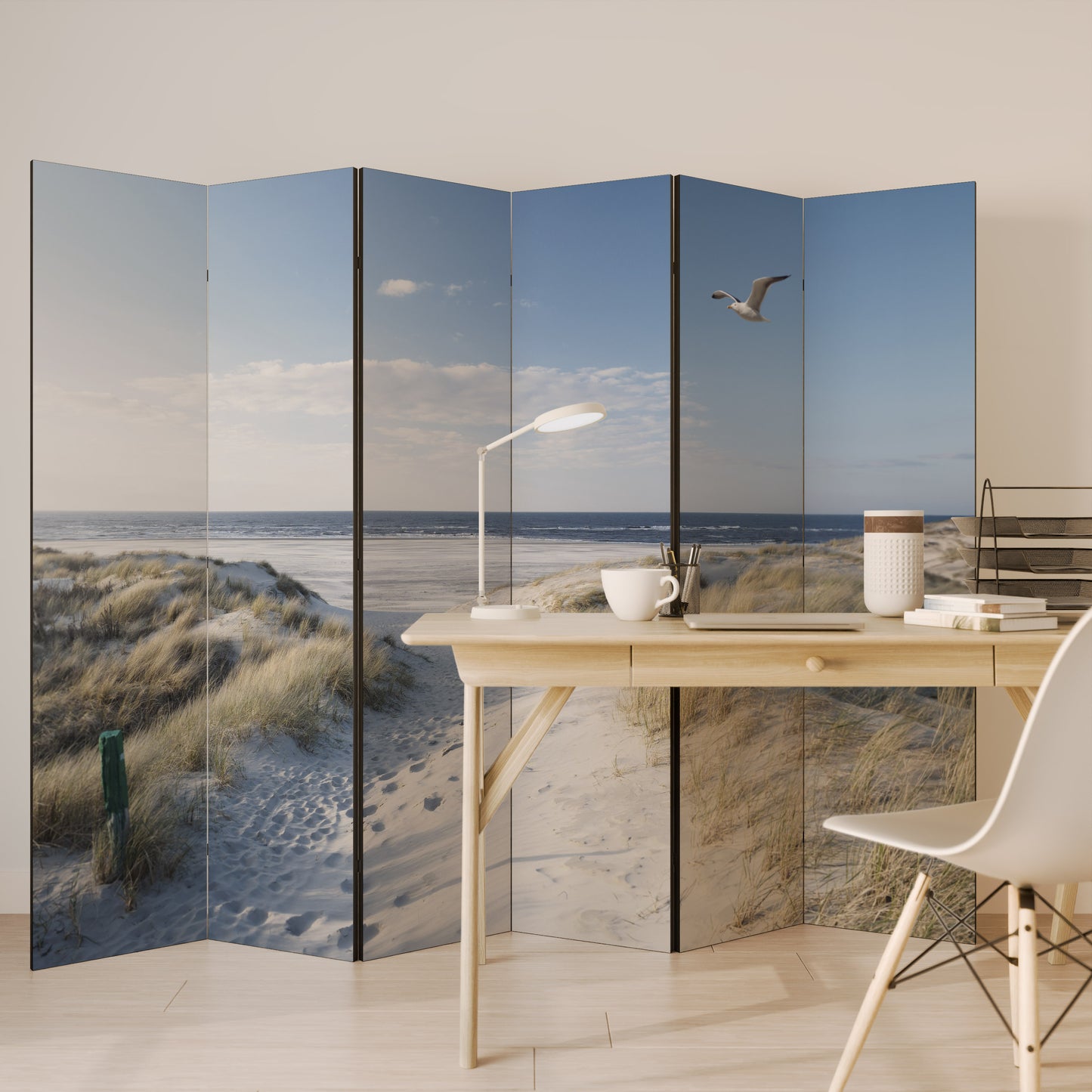 PARETE DIVISORIA DECORATIVA A 6 PANNELLI SEASIDE DREAMING