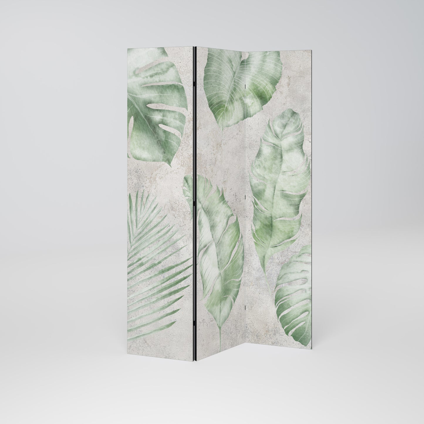 LUSH LEAF WHISPERS Divisorio decorativo per ambienti a 3 pannelli