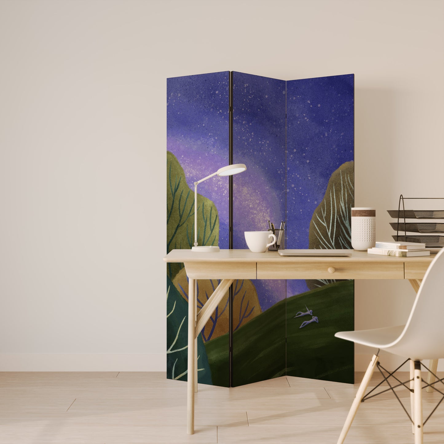 STARLIT VIBE Divisorio decorativo per ambienti a 3 pannelli
